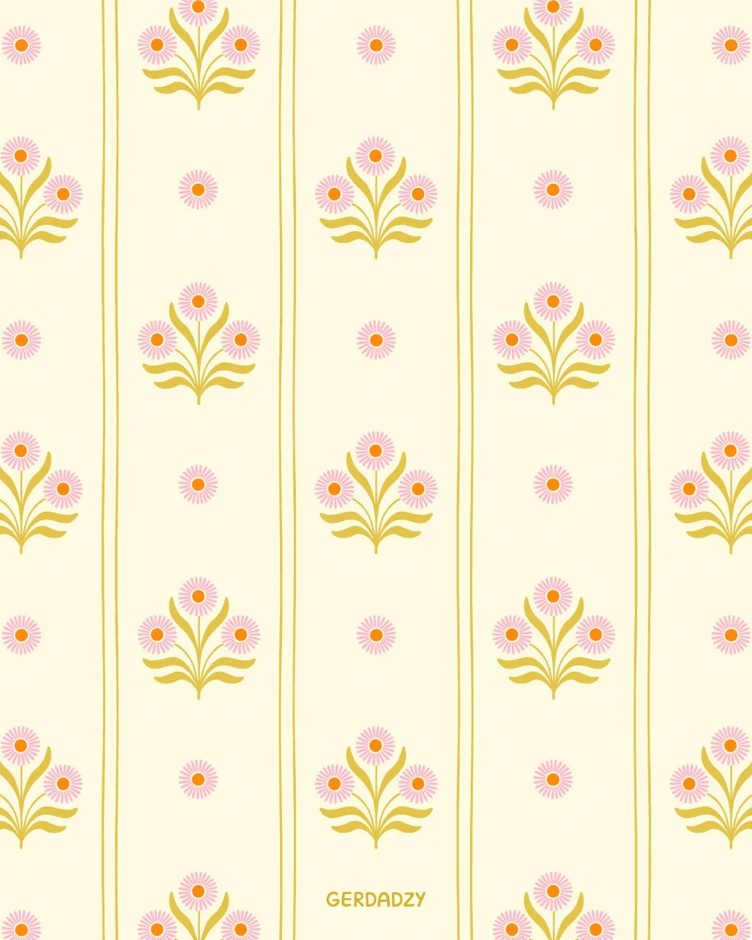 Lovely vintage floral, from a recent @spoonflower  challenge "Country Retro"🌸

#floralpattern