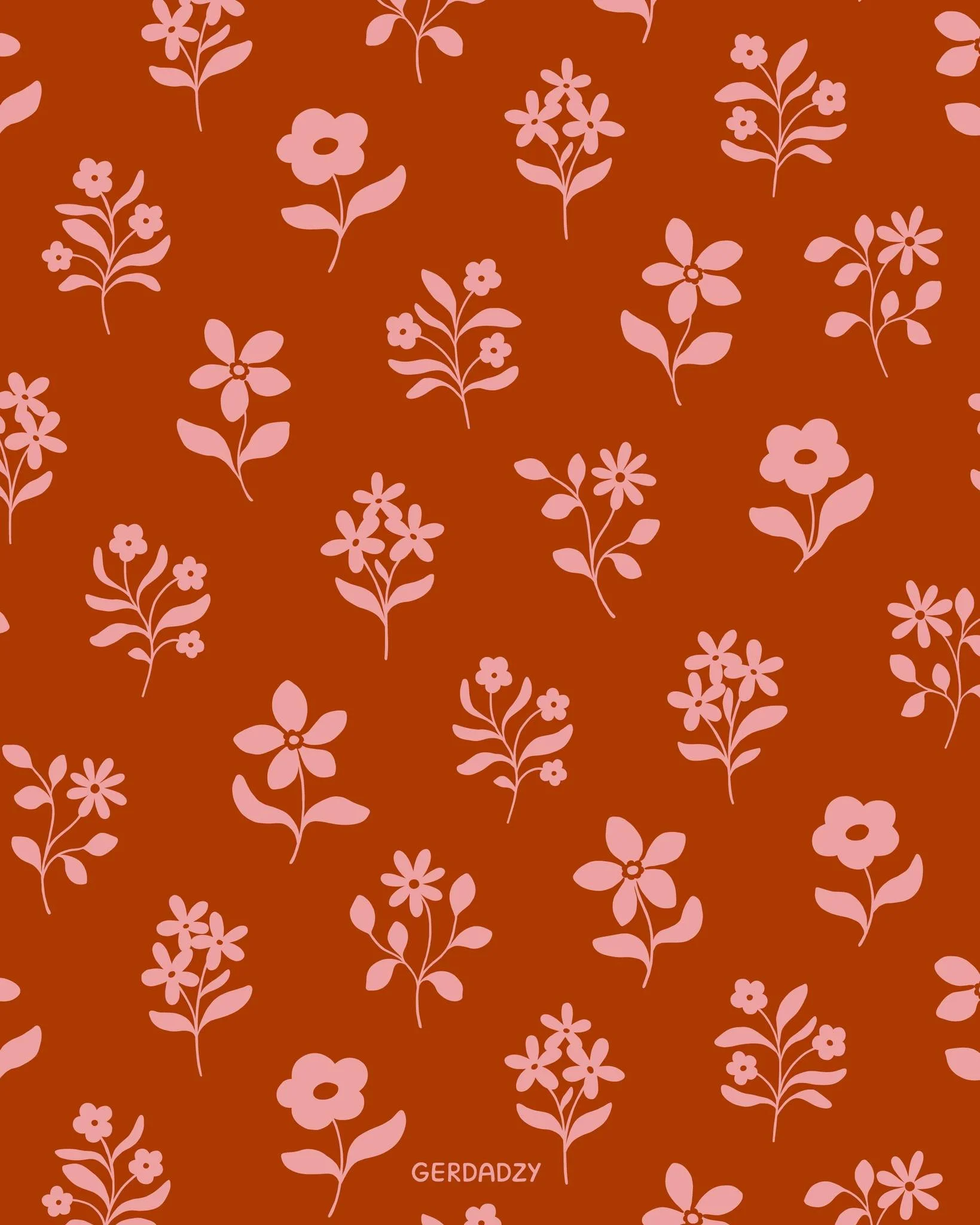 Simpler 2 color versions of recent colorful flowers! 💐

#floralpattern #floralprint #surfacedesign