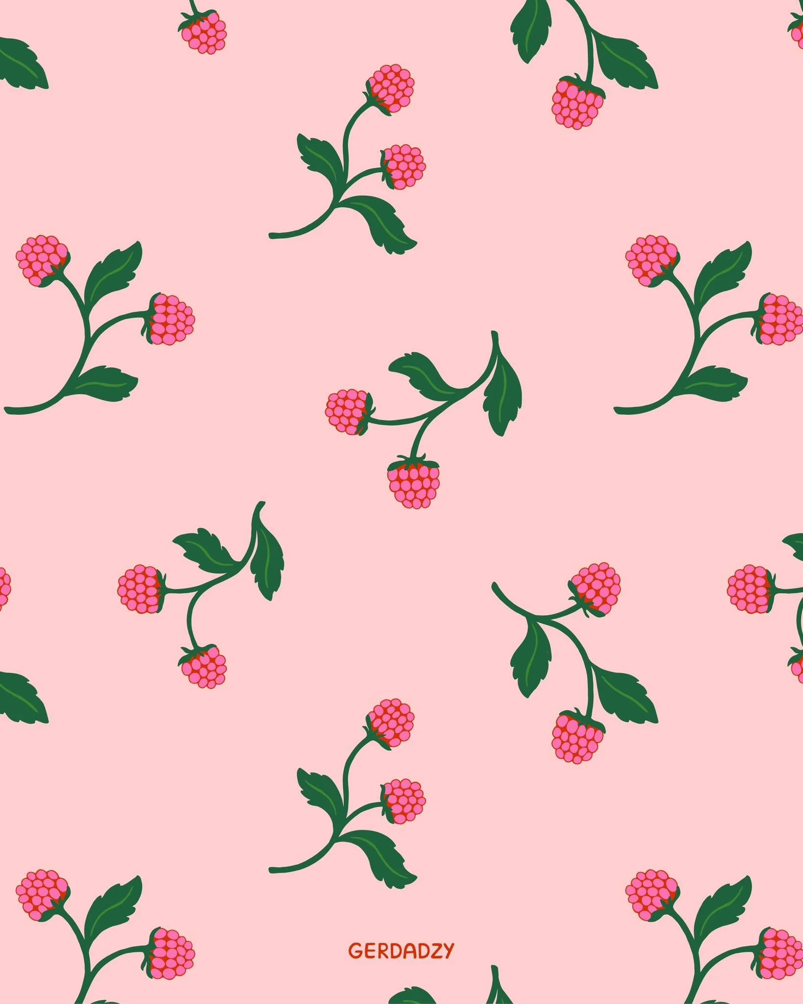 Looking forward to berry season 😍

#raspberrypattern #fruitpattern #surfacedesigner