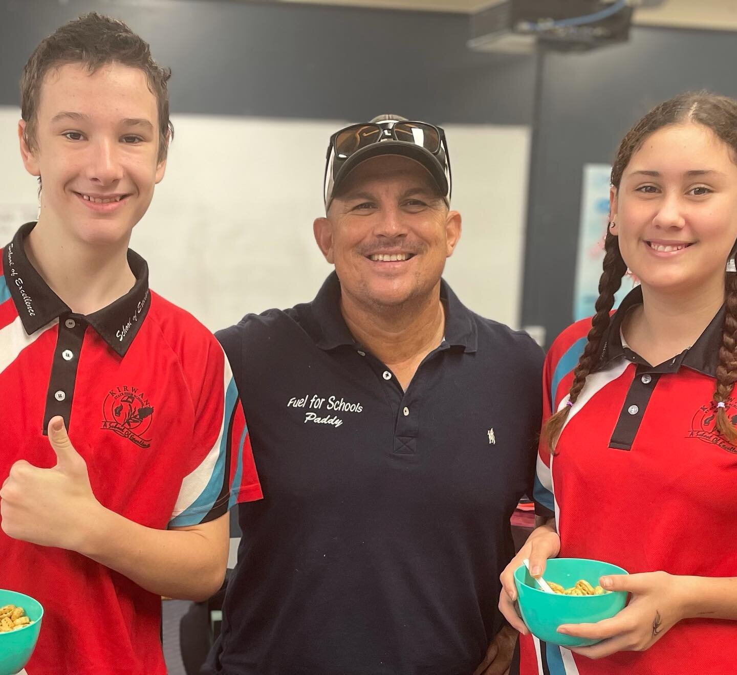 This morning is was lucky enough to have breakfast with the students at Kirwan State High 

Lisa who runs the breakfast program is seriously amazing and you can tell how much providing breakfast to these kids means to her. 

Thank you for having us a