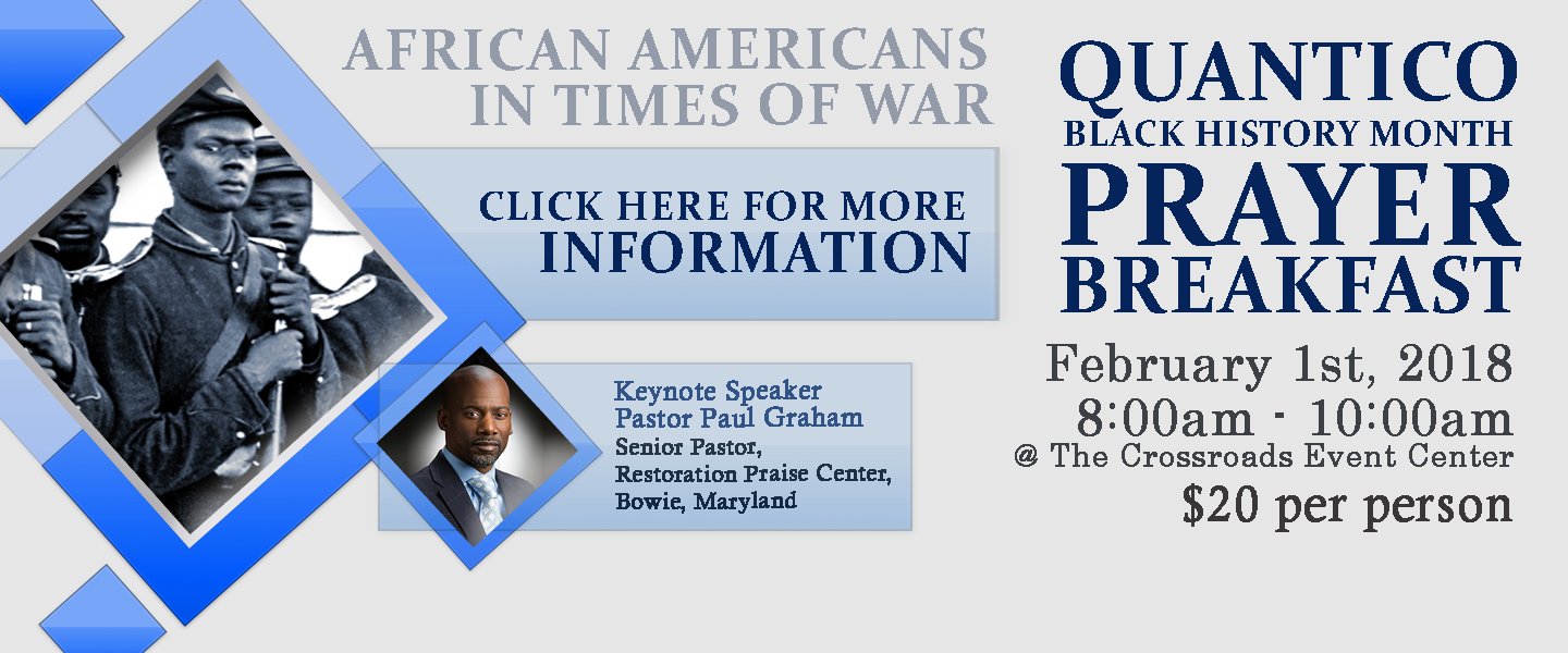 2018: Graphic for Prayer Breakfast Quantico MCB (Adobe Photoshop)