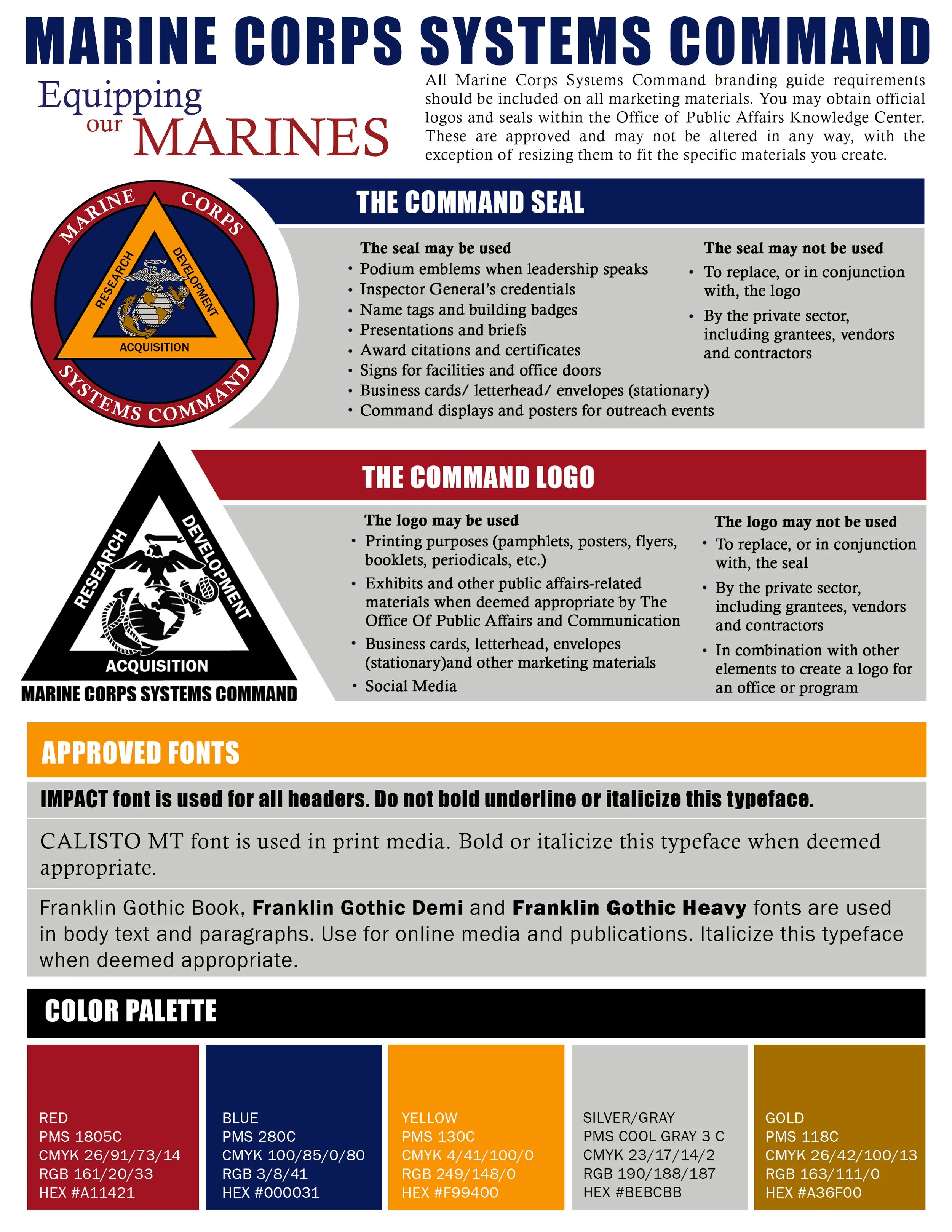 2018: Branding Slick Sheet and concept for MARCORSYSCOM (Adobe Photoshop & Illustrator) 