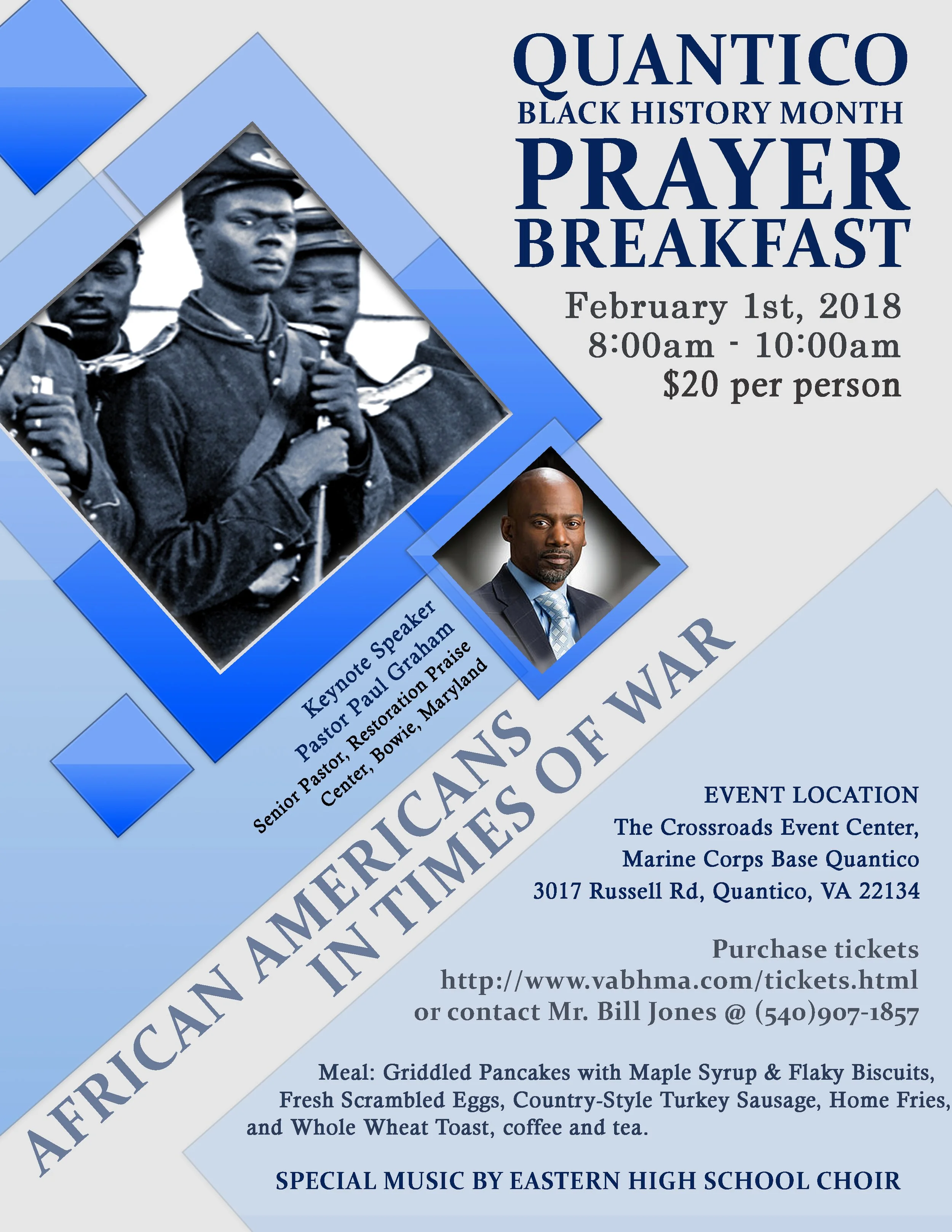 2018: Poster for Prayer Breakfast Quantico MCB (Adobe Photoshop)