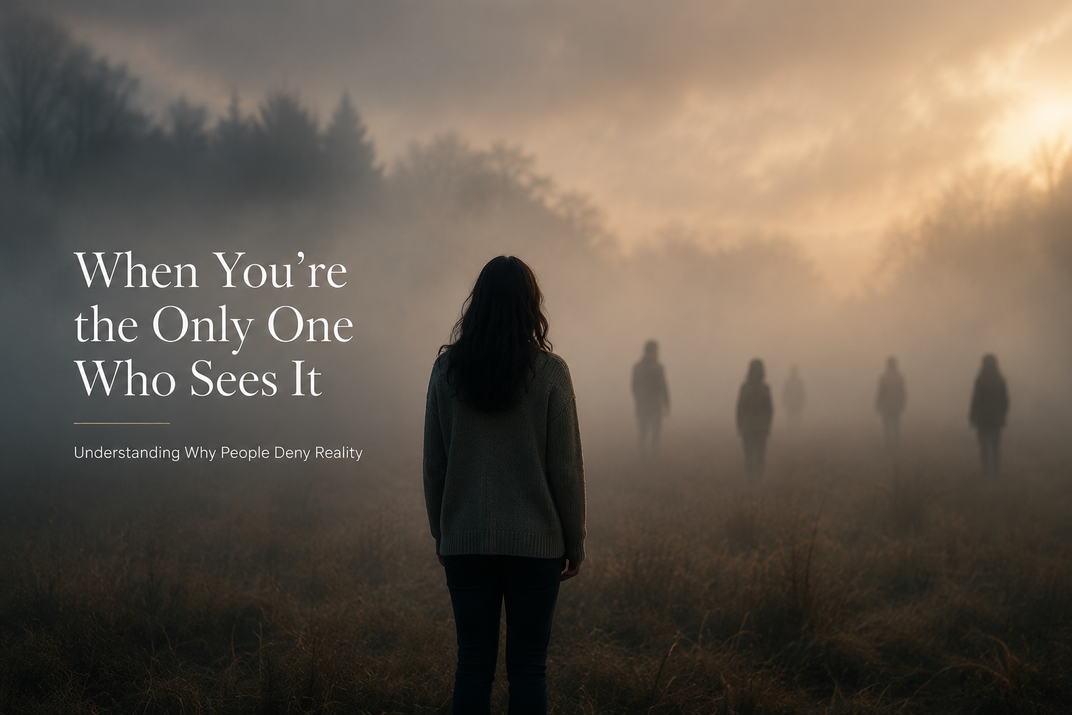 When You’re the Only One Who Sees It: Understanding Why People Deny Reality