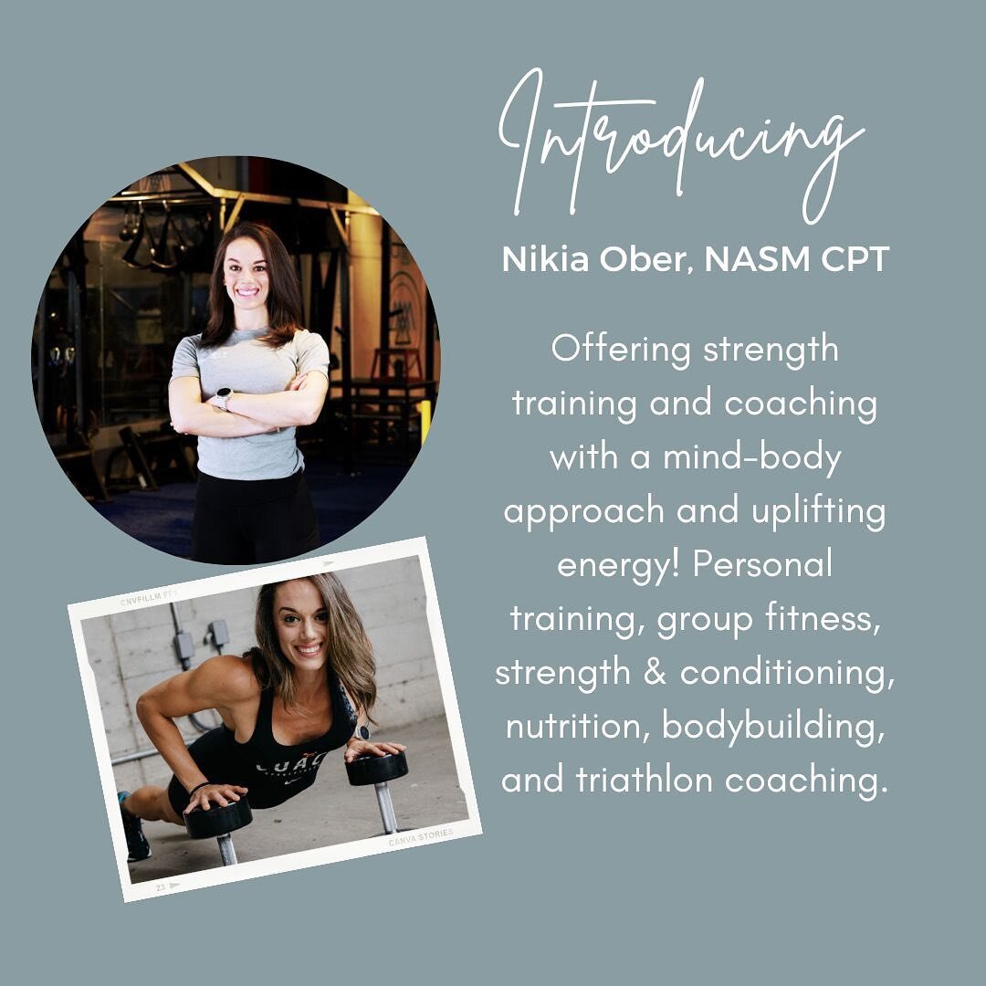 ☀Hi! I'm Nikia. I am a NASM certified personal trainer and group fitness instructor who focuses on my clients&rsquo; overall health including, mental wellness, nutrition, strength and conditioning, bodybuilding, and triathlon. 

☀I teach my clients m