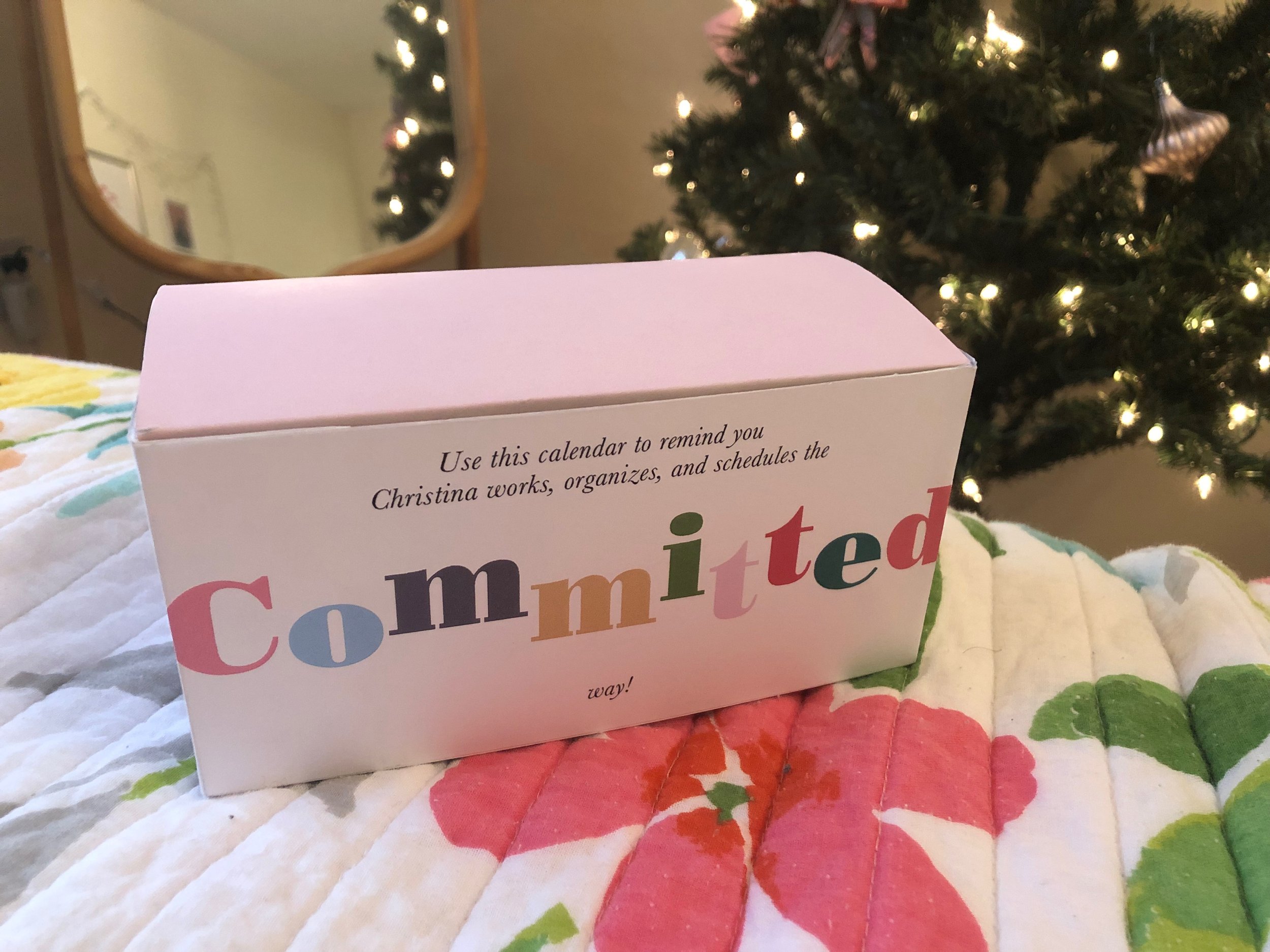 Christina's Committed Calendar package design