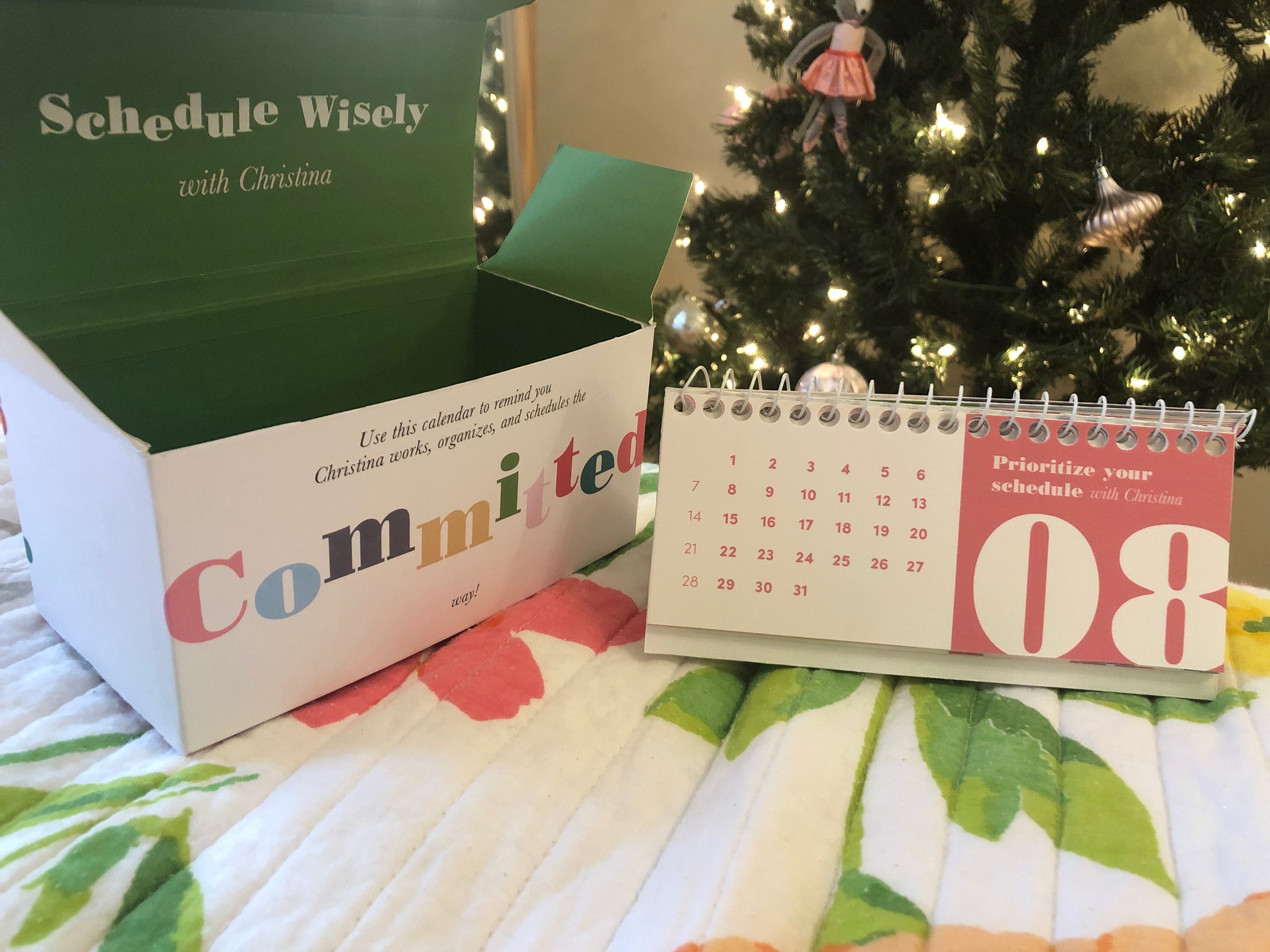 Christina's Committed Calendar package design
