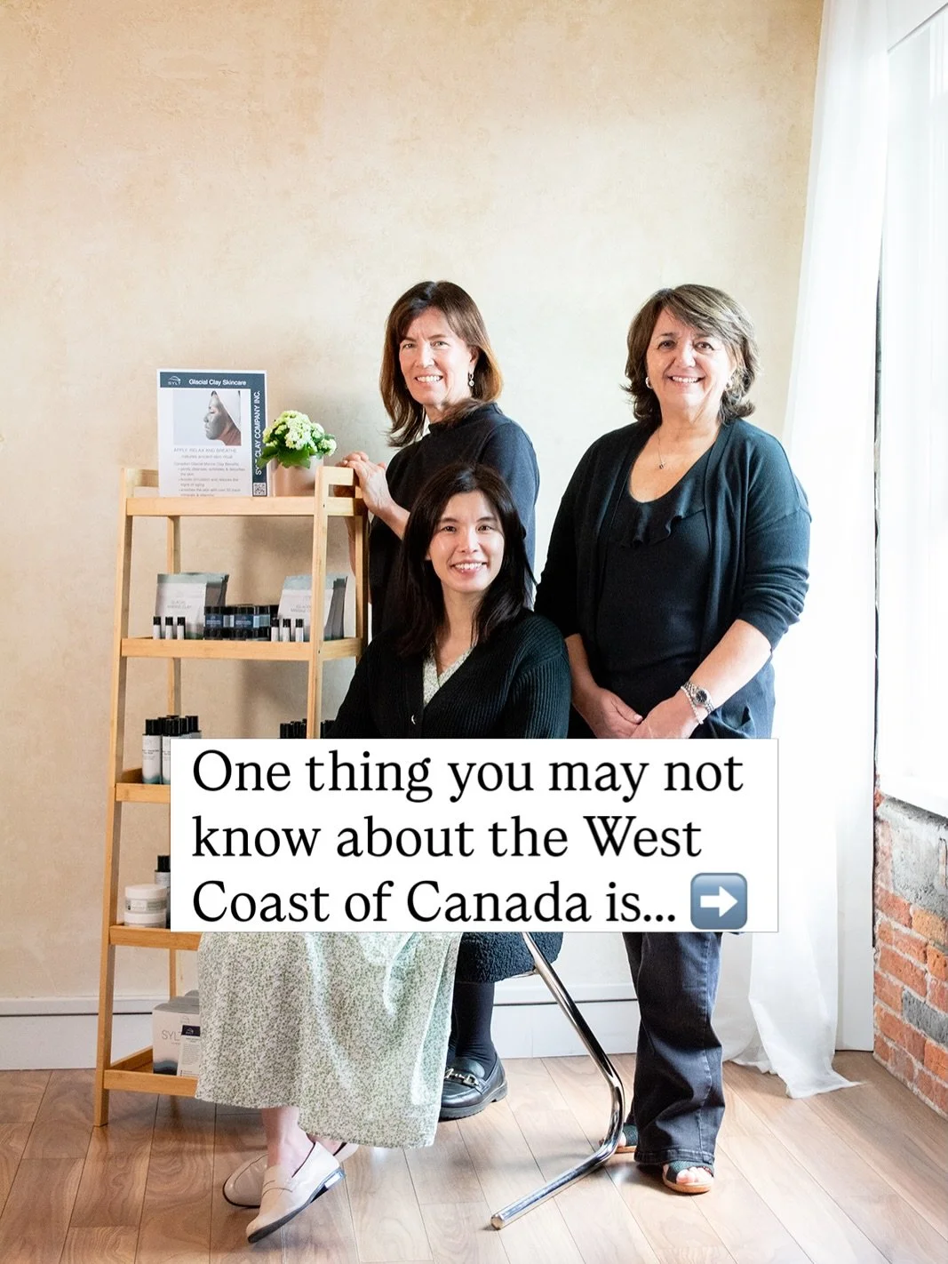 Some (but certainly not all) of the BC small businesses that I love:

@syltclayco 
@tawniabstyling 
@clubkwench 
@elatecosmetics 
@catherineroscoebarr 
@rascals_and_rescues