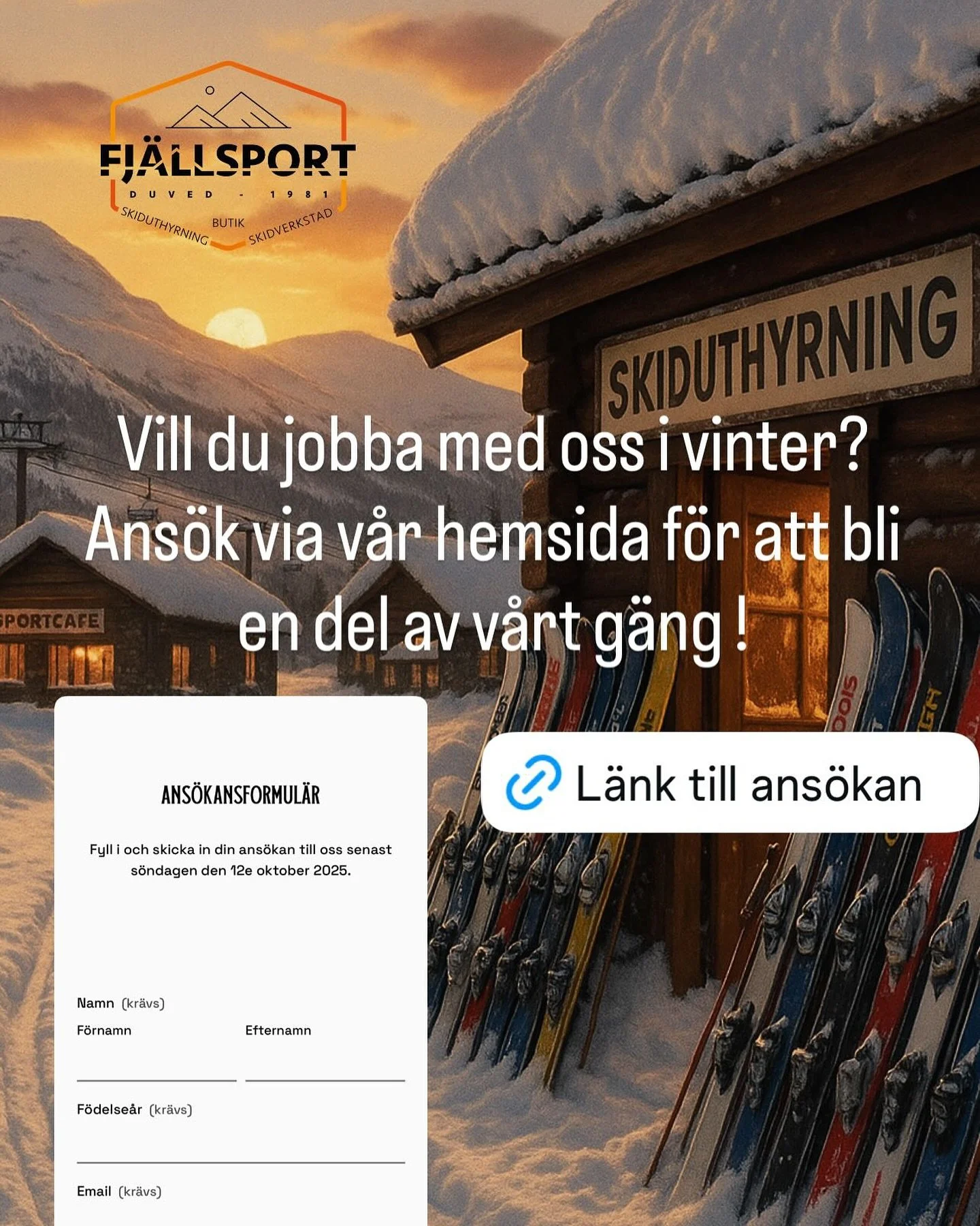 Vill du bli en av oss? Kika in p&aring; v&aring;r hemsida 😁