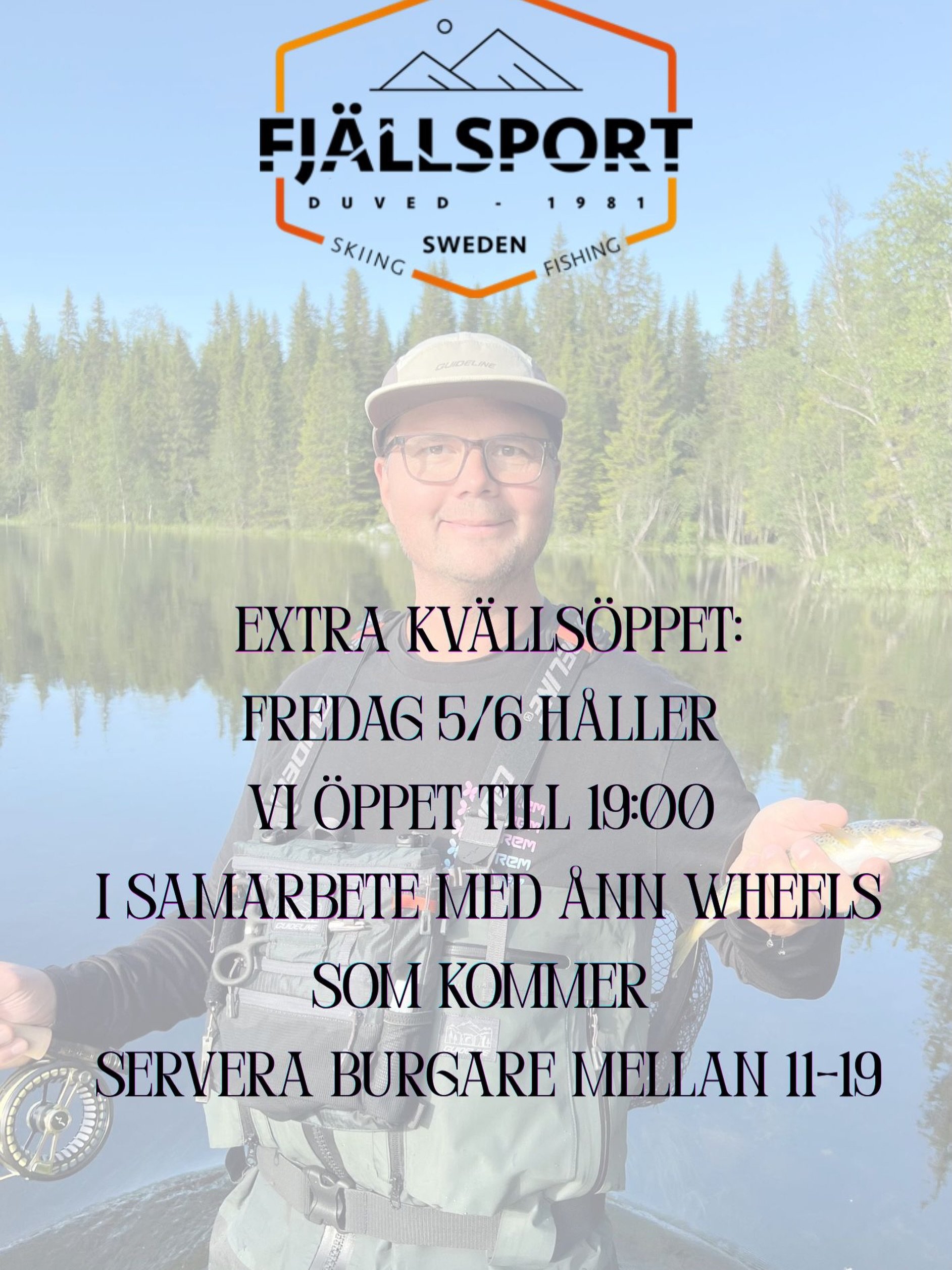 Fredag den 5:e juni kommer @ann_wheels st&aring; p&aring; v&aring;r parkering och servera mat.

Av denna anledning har vi gemensamt &ouml;ppet mellan 11.00-17.00. V&auml;lkomna!
