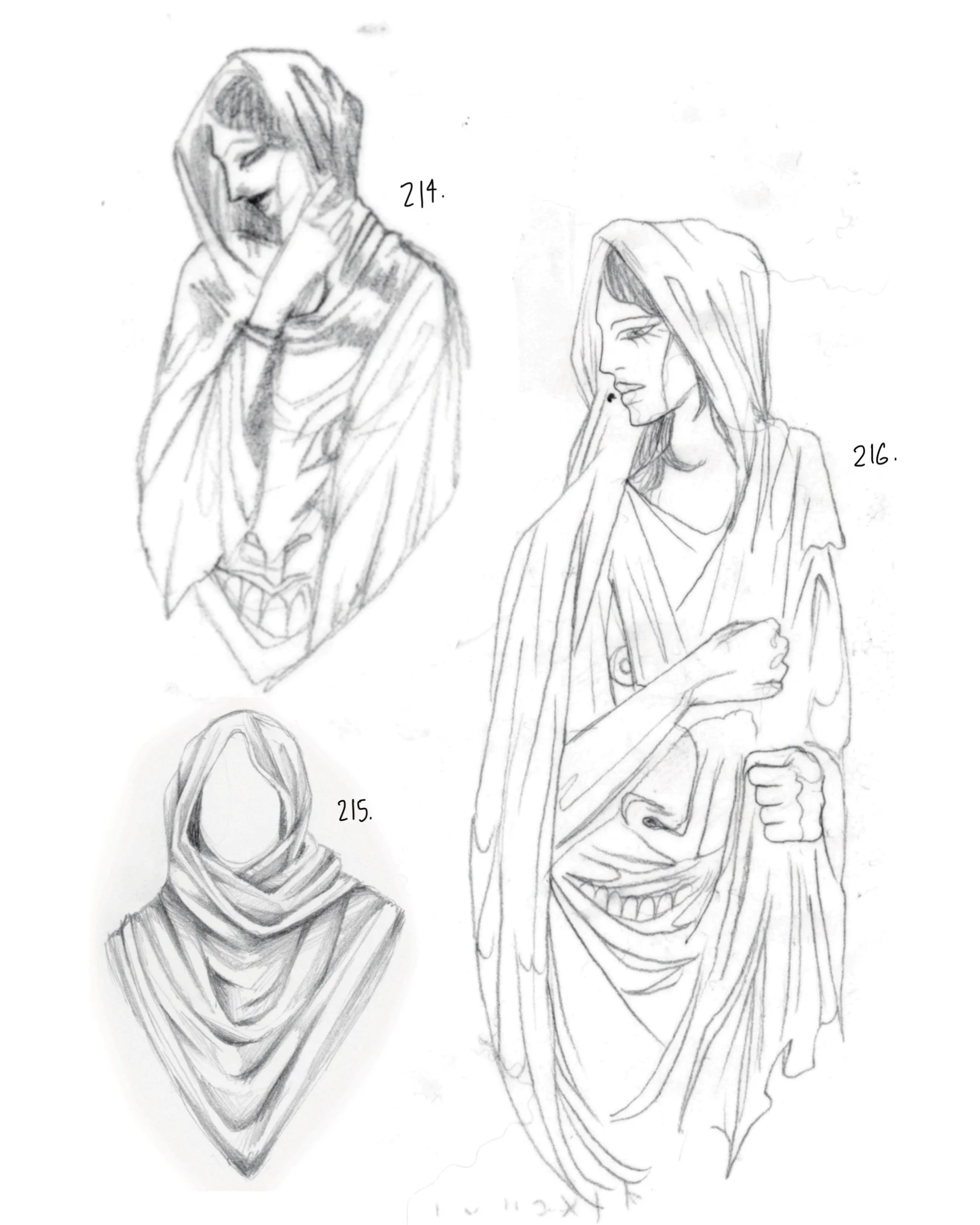 Cloaked ladies