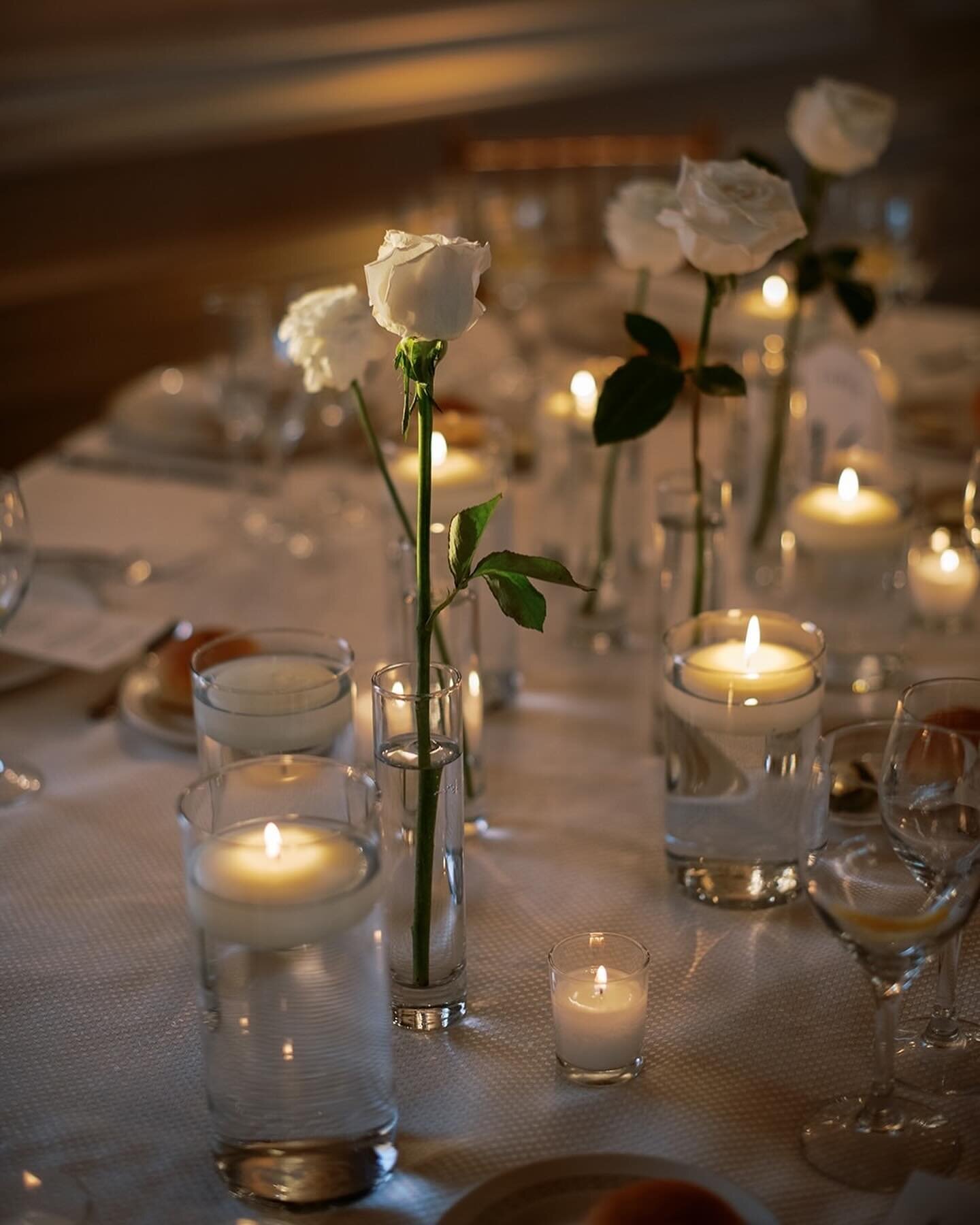 The most dreamy details with dainty florals and glowing candlelight.