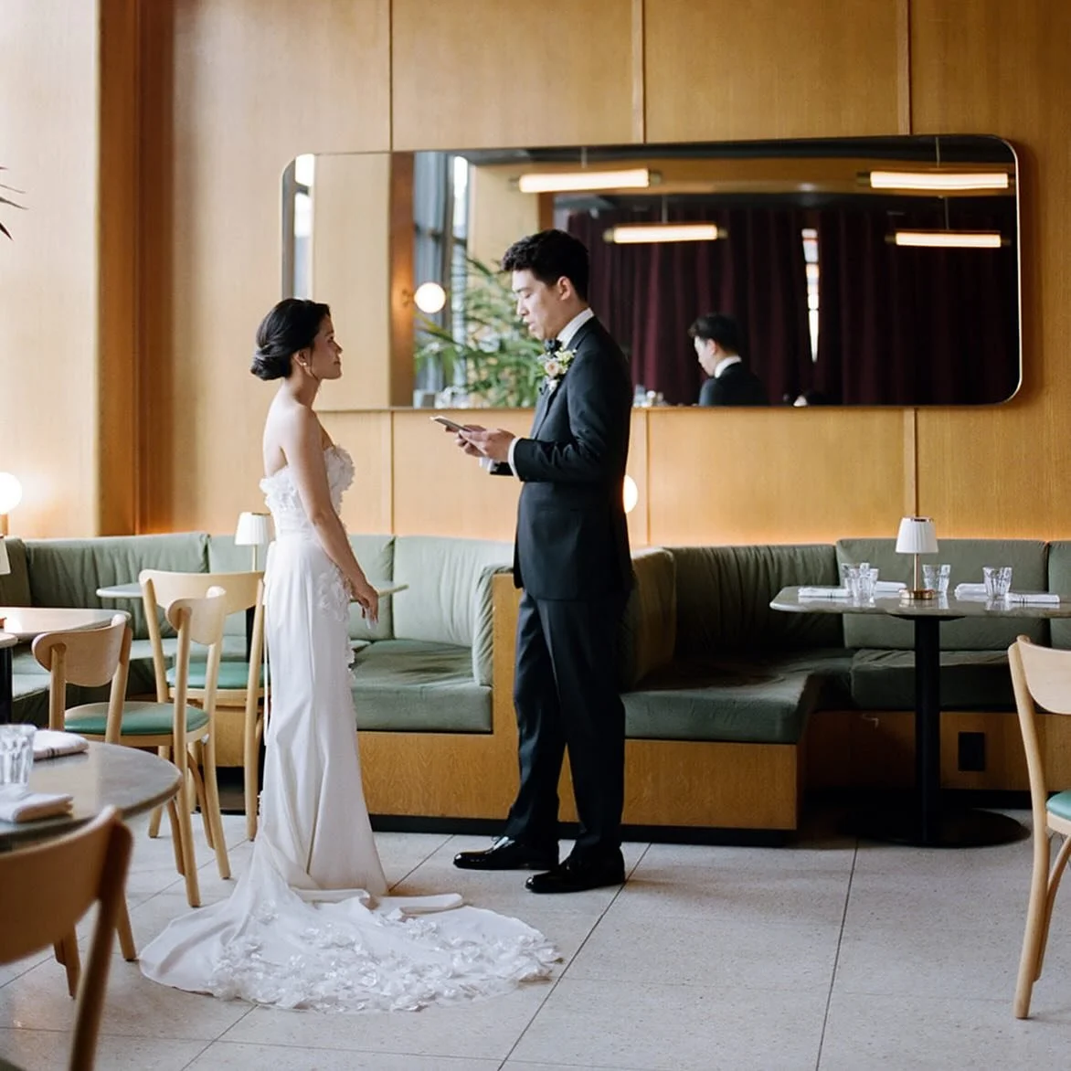 After their first look, Susan and Kevin shared private vows, for an incredibly heartfelt, tearful, and touching moment. It was a day filled with happy tears&hellip;  and some great dancing. So happy for you, Susan and Kevin! @sangeunsarang @kevunah 
