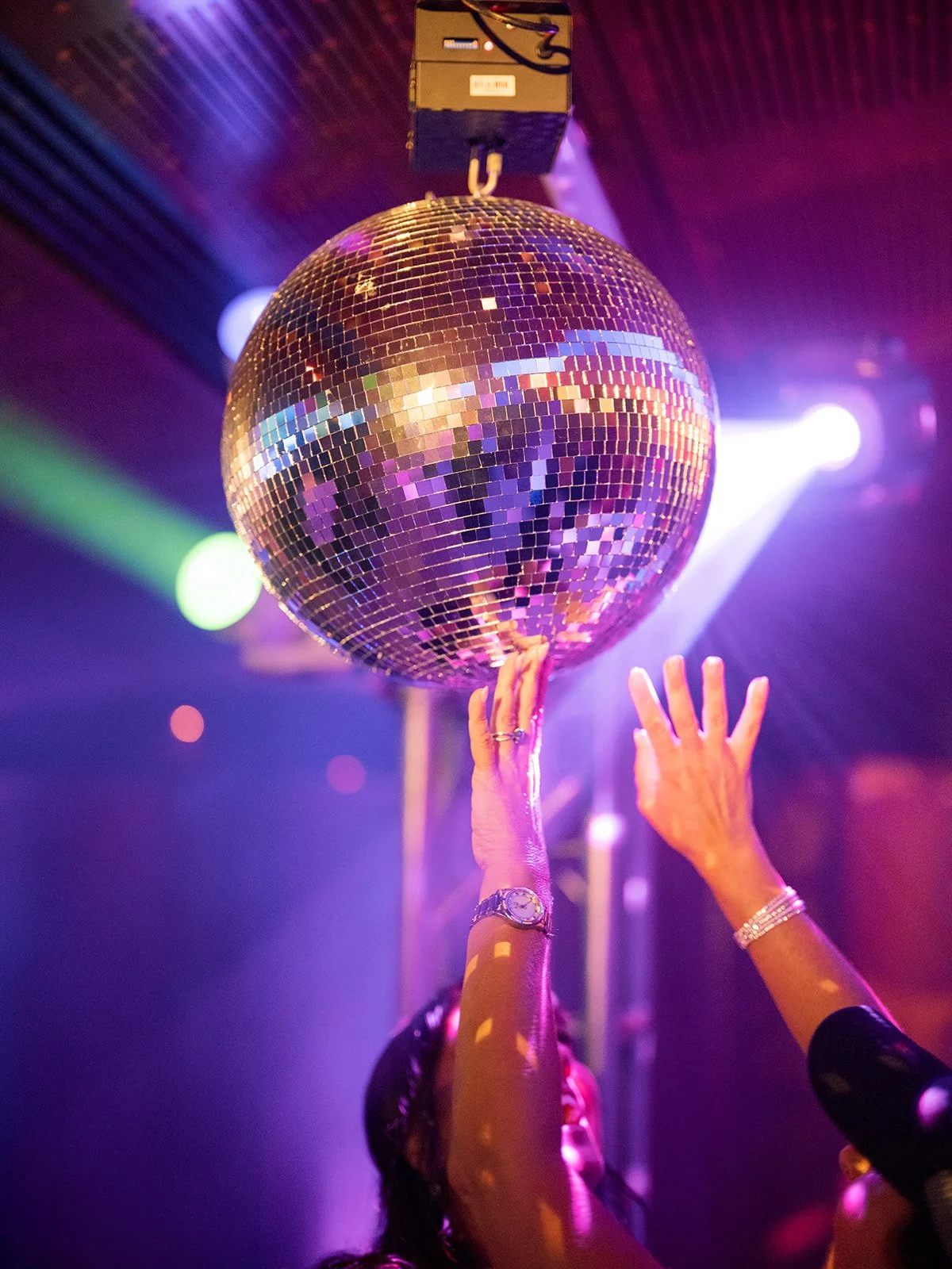 Guastavinos after-party disco ball