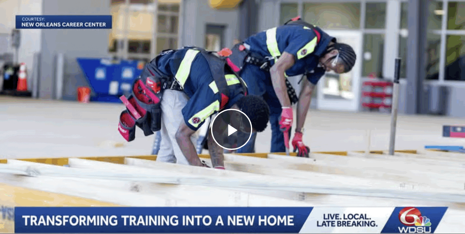 WDSU: NOCC trainees build tiny house for Thrive New Orleans