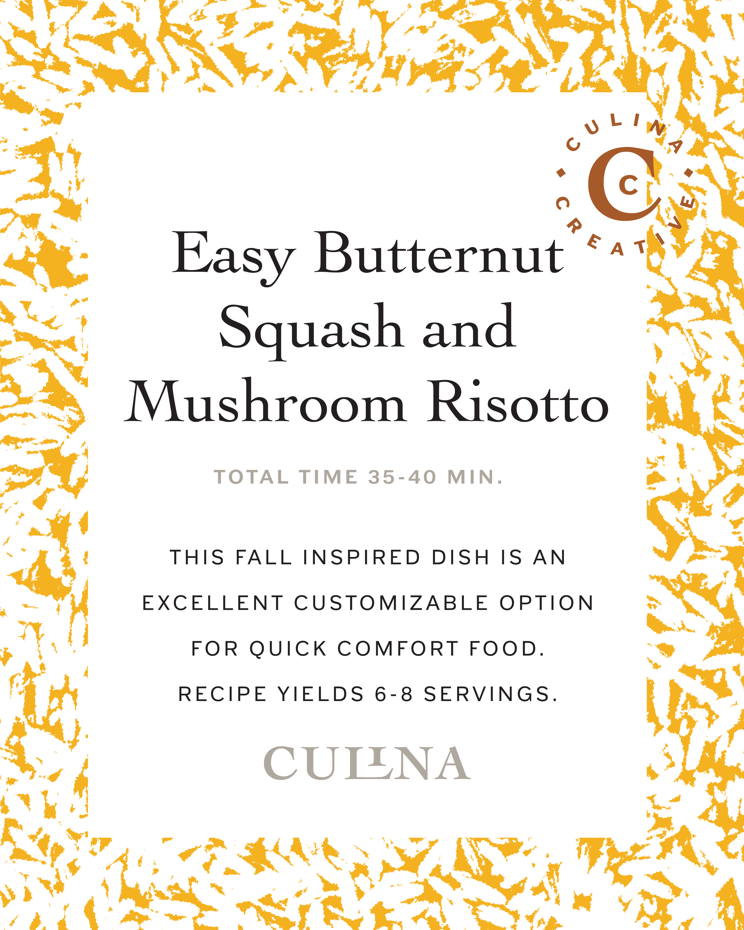 Easy Butternut Squash and Mushroom Risotto
