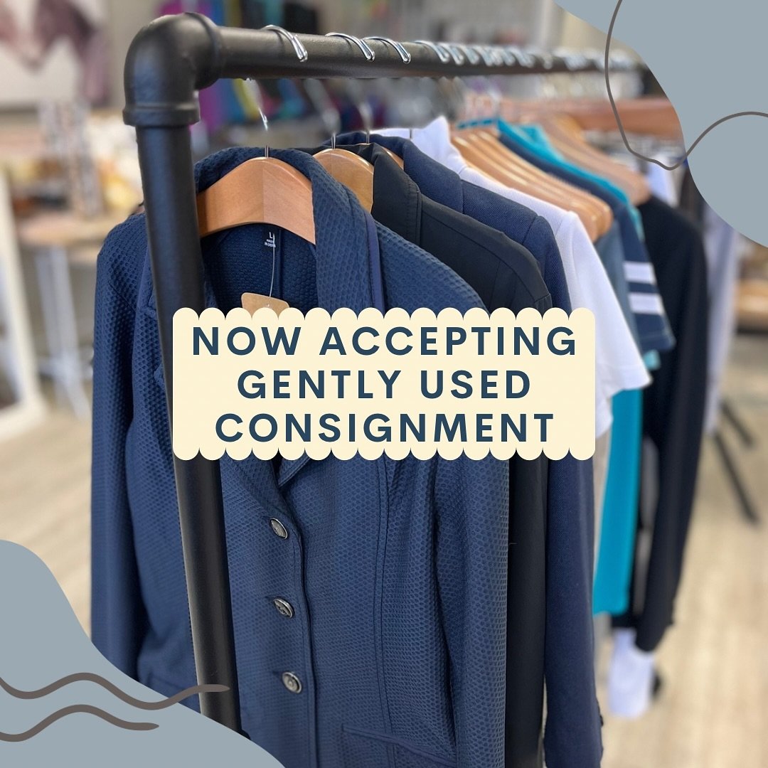 We are now accepting gently used items. We have some great items already for sale and some that have sold. Please send me a message or call to set up a time to bring your items. We will accept women&rsquo;s and girls apparel, paddocks boots or tall b