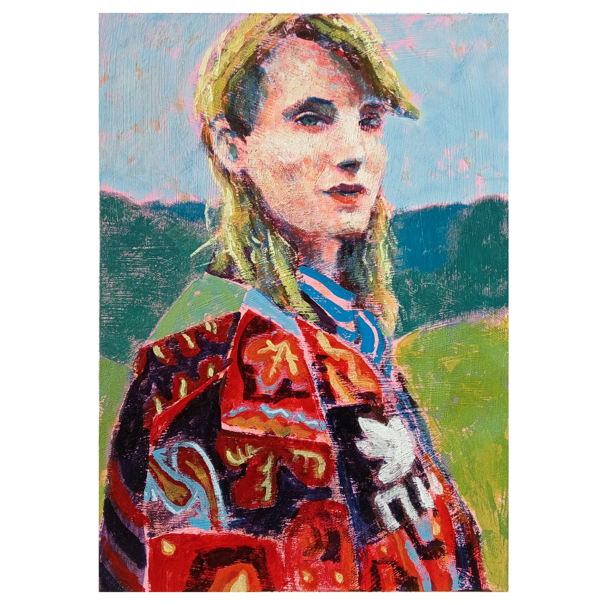 'Ragazza sulla collina' by Luigi Iona