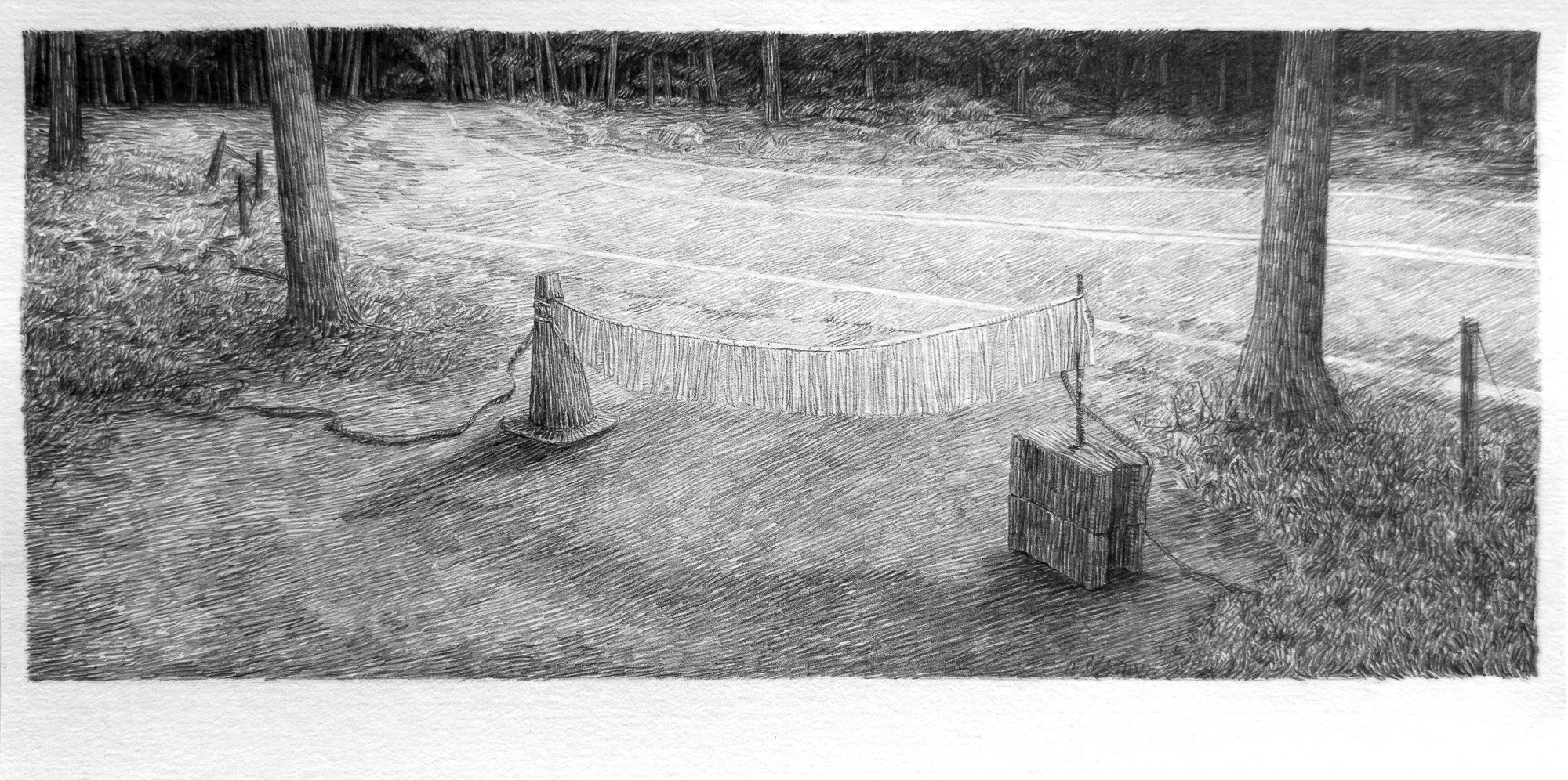 Lucy Ray_Bricks, a road cone, streamers and trees_LucyRay - Lucy Wood_BlueShopGallery_WOP7_016.jpg