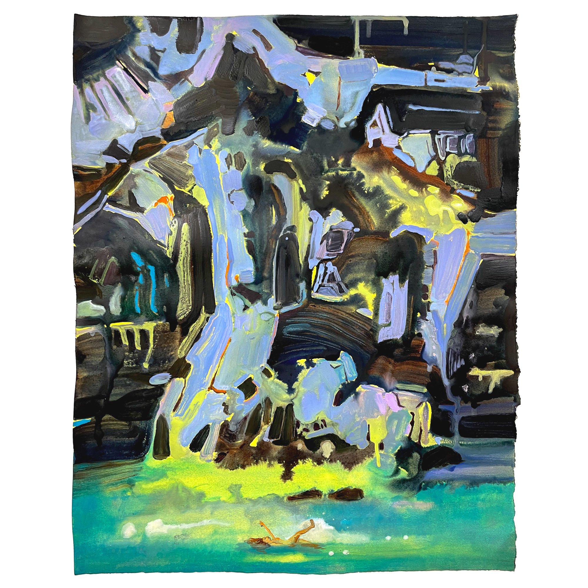 'Swimming under the cliff' by Jione Choi
