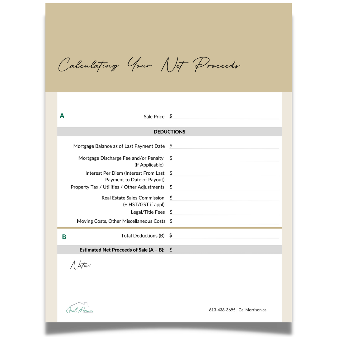 Calculating Your Net Proceeds