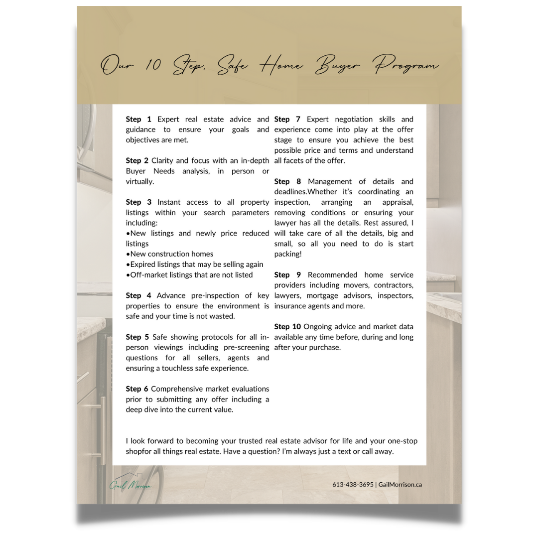 10 Step Safe Home Buyer Program