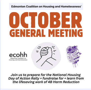 Edmonton Coalition on Housing and Homelessness October General Meeting