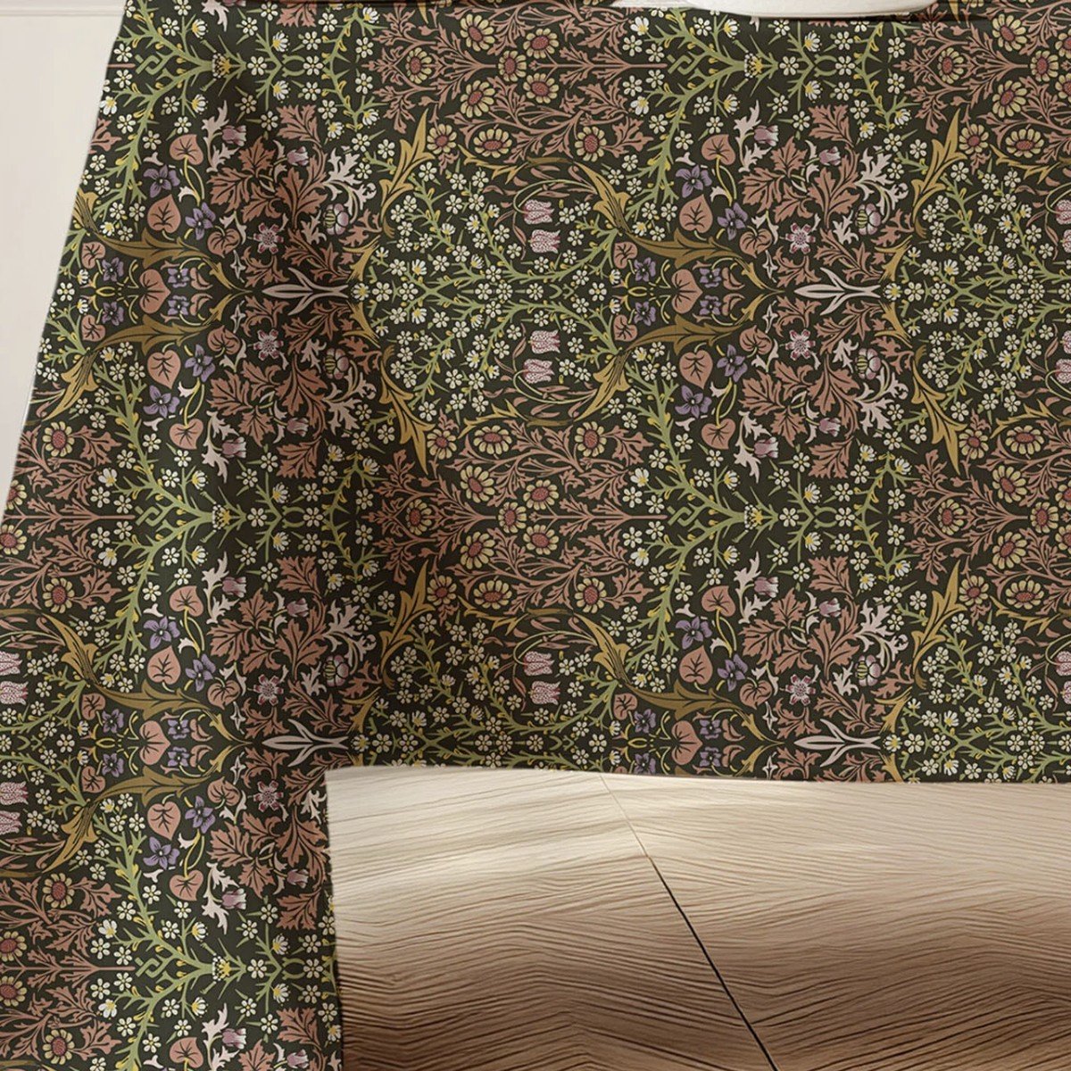 William Morris Tablecloth - Blackthorn in Secret Garden