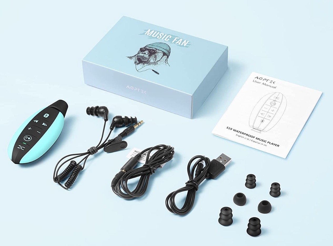 8GB lecteur MP3 natation sous-marine plongée Spa + – Grandado