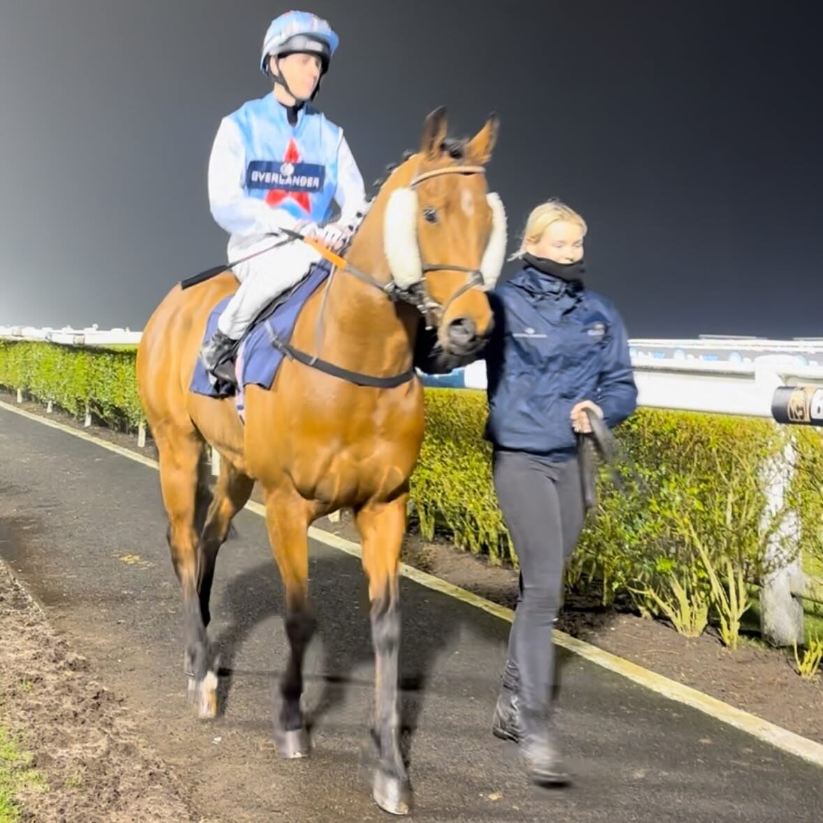 A mixed night @newcastleraces 

Starspangledsox didn&rsquo;t show what she has at home for 6th
Rockley Point a blinder for 🥈 
Noble Captain 6th
Jackmeister gave Jake a great spin for 4th on his first ride in public 

Onwards and upwards.