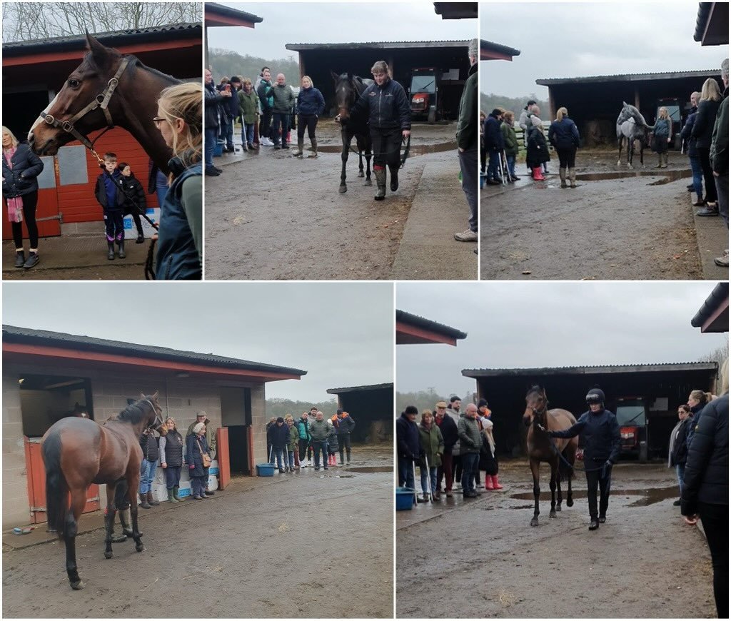 We had a few of our owners in this morning to visit their horses over the festive period and enjoy some cakes and teas. 

Bit of a dreich morning but lovely to see everyone and all in good form! 

Well done to the team and a massive thanks to all the