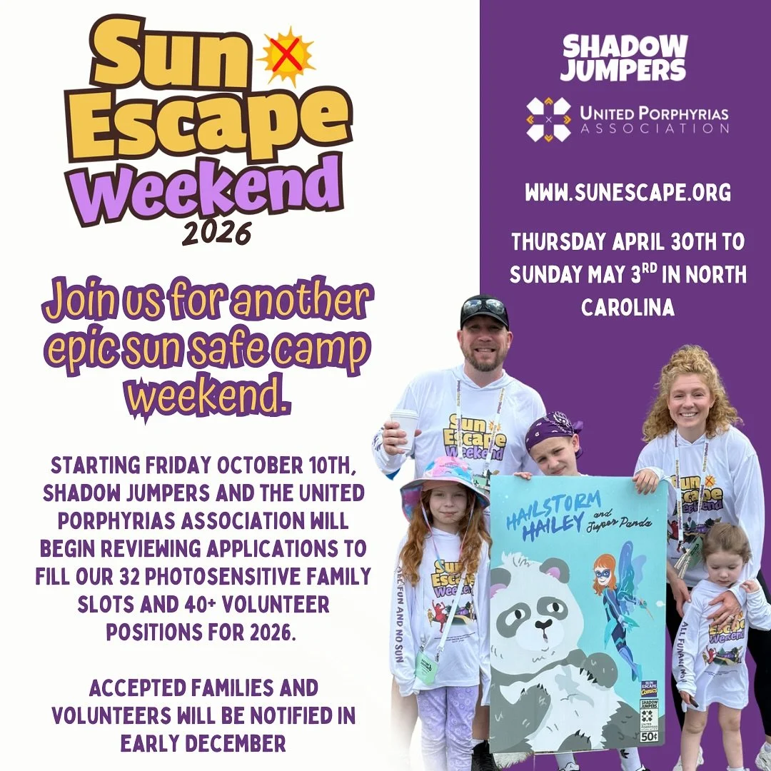 We are headed back to camp in 2026! Join us Thursday April 30th to Sunday May 3rd for our epic sun safe camp experience at @victoryjunction 
Every activity is set sun safe indoors or purposely in the late evening. Those activities include archery, h