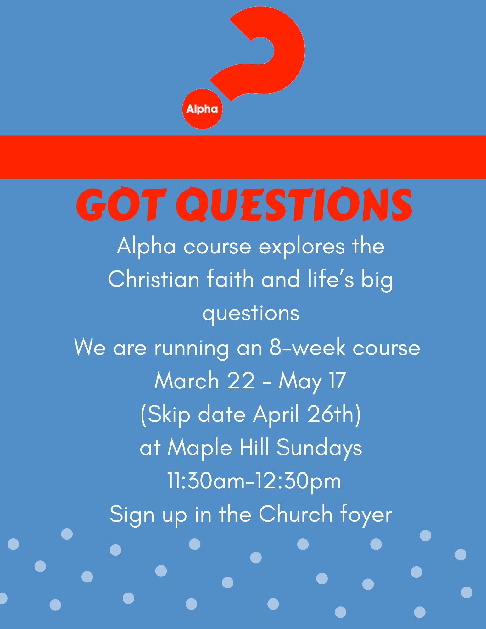 Alpha 8 week course 