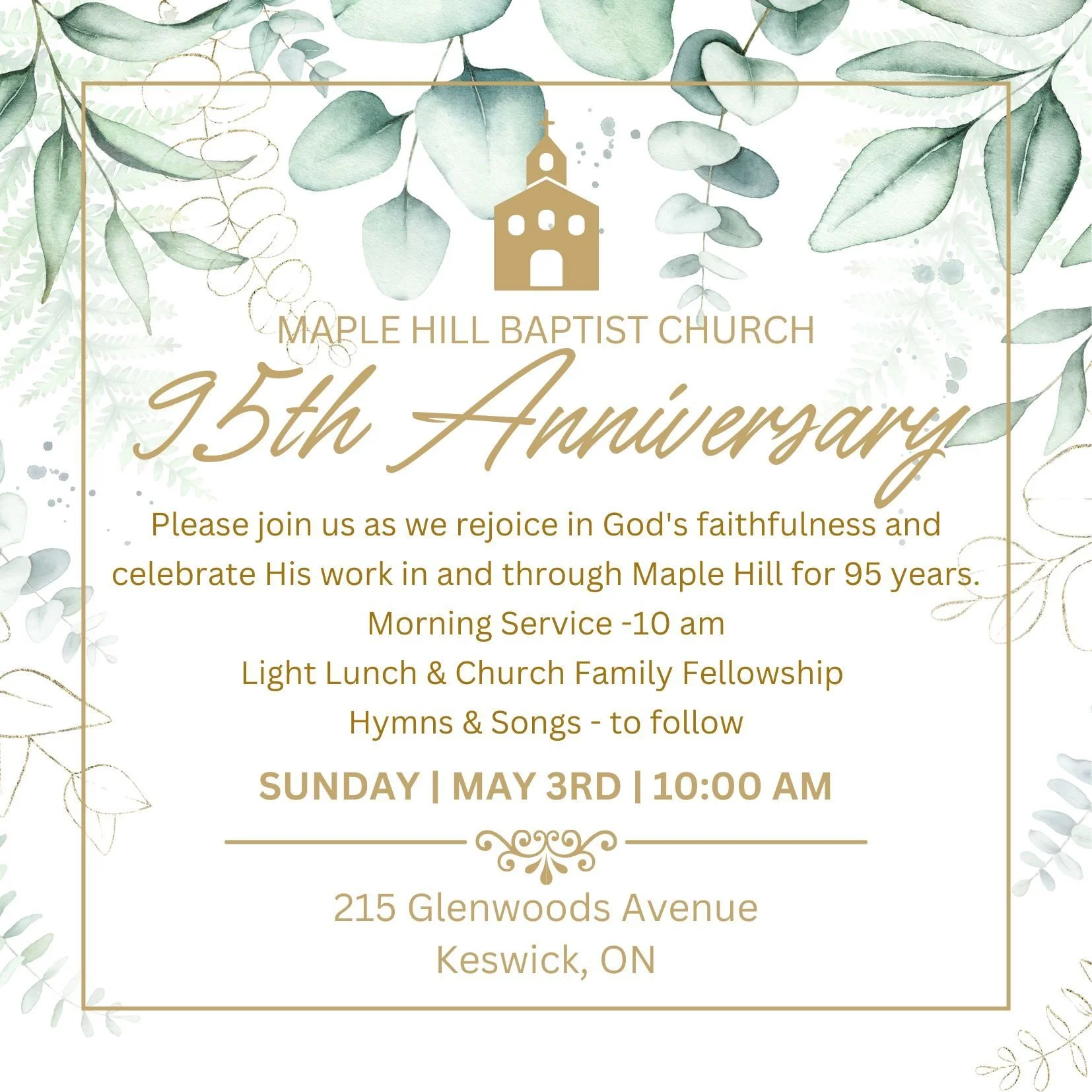 Church 95th Anniversary