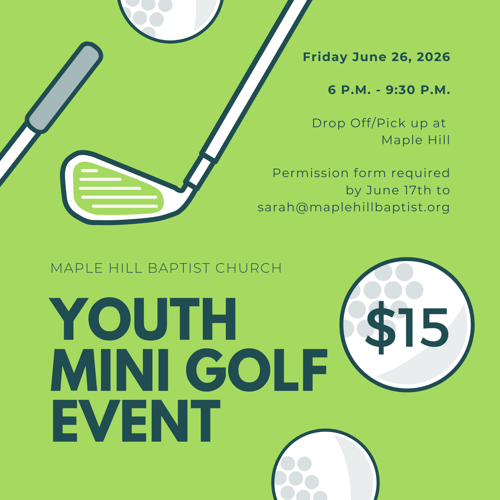 Youth Mini Golf