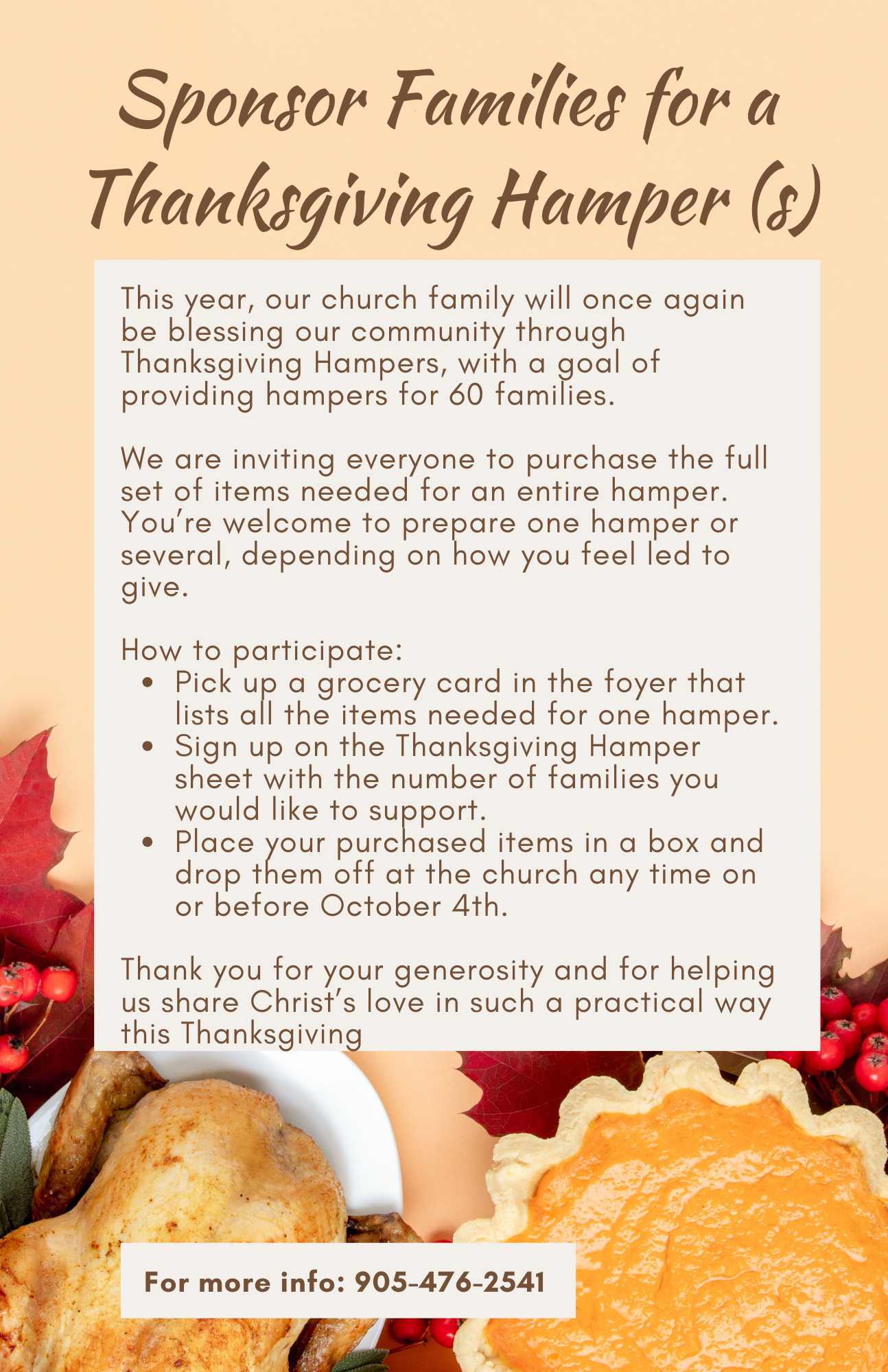 Thanksgiving Hampers