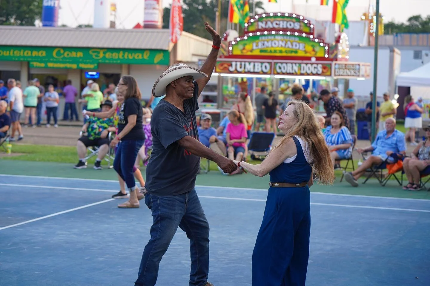 We are still dancing here at the Corn Festival! Softball, bands, food, carnival all still going on! (Weather hasn&rsquo;t stopped us yet!!!) Ya&rsquo;ll come!