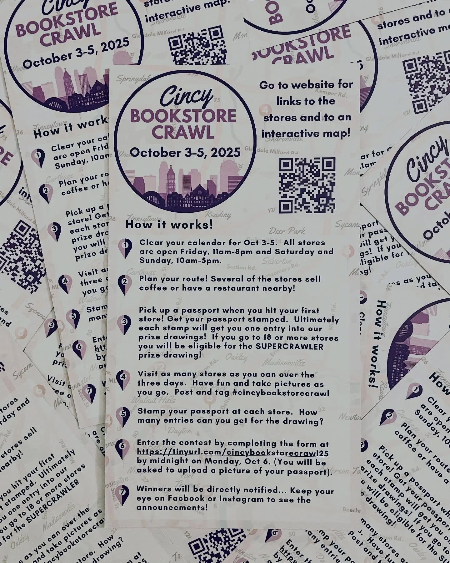 Manga Manga and @little_tiny_bookshop are super pumped to be a part of the 2025 Cincy Bookstore Crawl again this year! Happening this Friday, Saturday, Sunday! We will be open special hours (see below)!!! Visit @cincybookstorecrawl for more info! We 