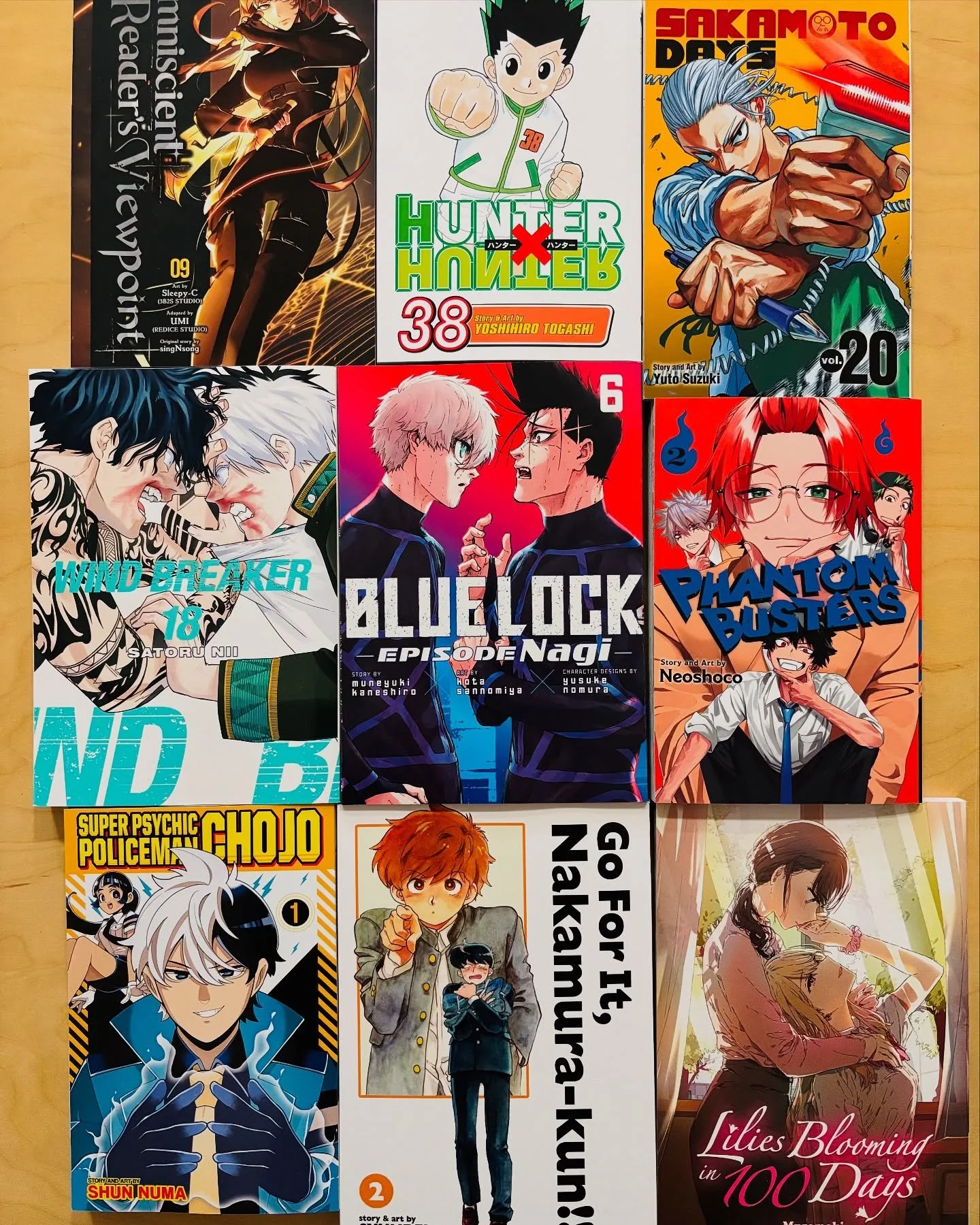 🔥NEW RELEASES (1/10/26)!!!

* Blue Lock: Episode Nagi 6
* Go for It, Nakamura-Kun!! Vol. 2 (New Edition Rerelease)
* Hunter X Hunter, Vol. 38
* Lilies Blooming in 100 Days (Manga)
* Oldboy Deluxe Edition: Book One
* Omniscient Reader&rsquo;s Viewpoi