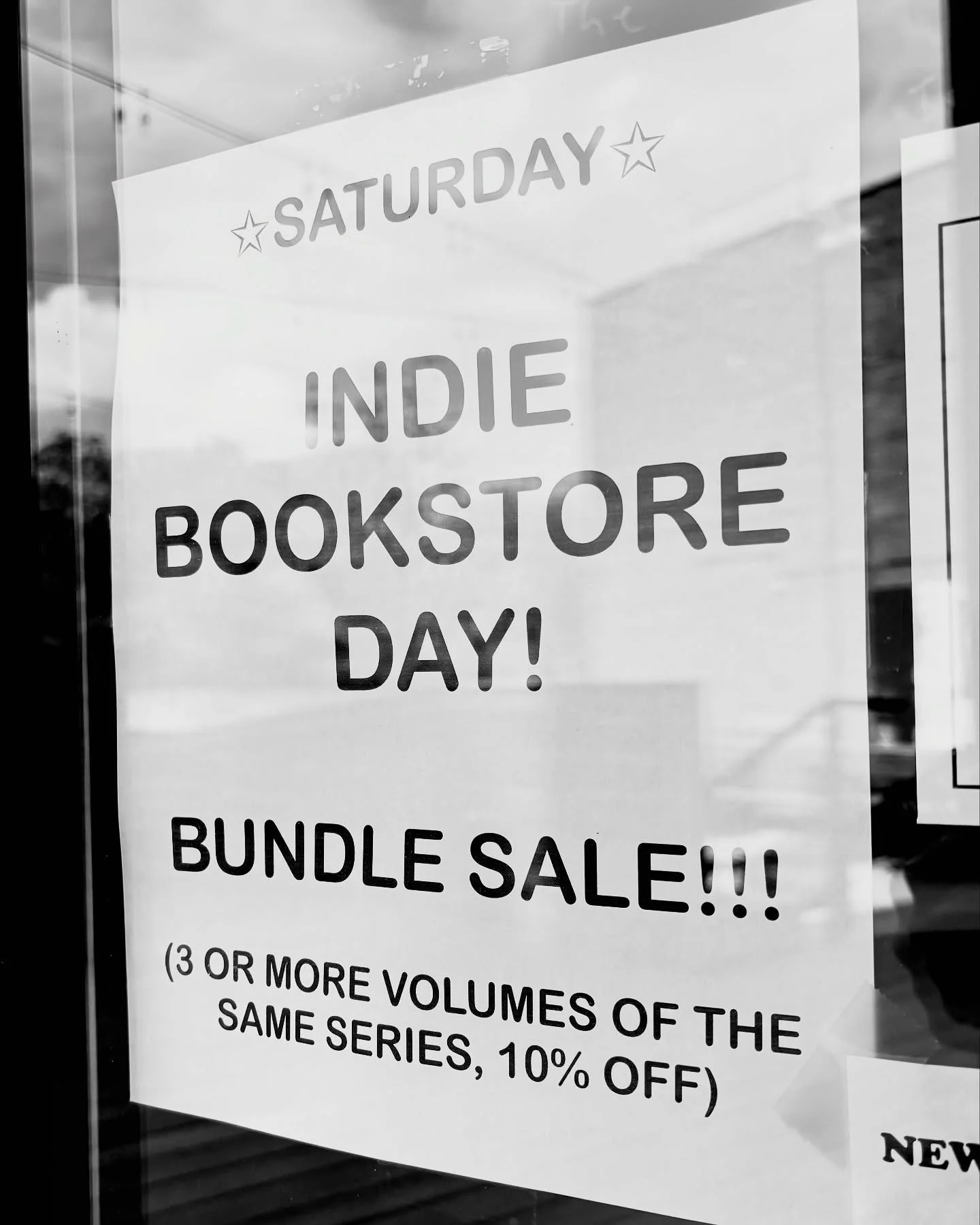 Tomorrow is Independent Bookstore Day! We are celebrating with a BUNDLE SALE and some surprise new stock, announced tomorrow! We hope to see you❤️

OPEN TODAY 3-7 PM

&mdash;-

HOURS 

MONDAY: CLOSED
TUESDAY: CLOSED
WEDNESDAY: CLOSED
THURSDAY: 3:00 P