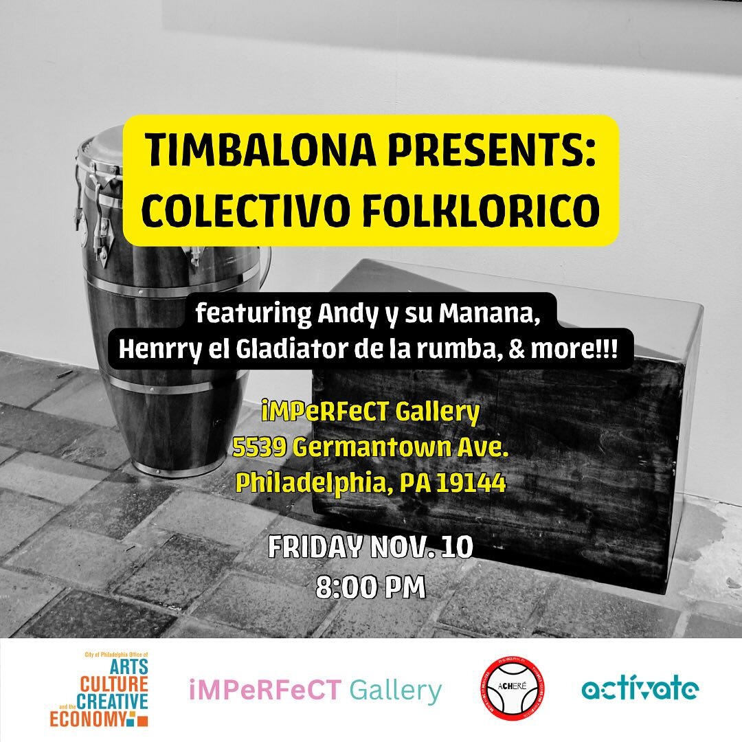 Join us for our Colectivo Folklorico rumba tonight! Thanks to all of our partners for making this event possible. This performance is part of the @creativephl Neighborhood Arts Programs series. Free and open to the public.