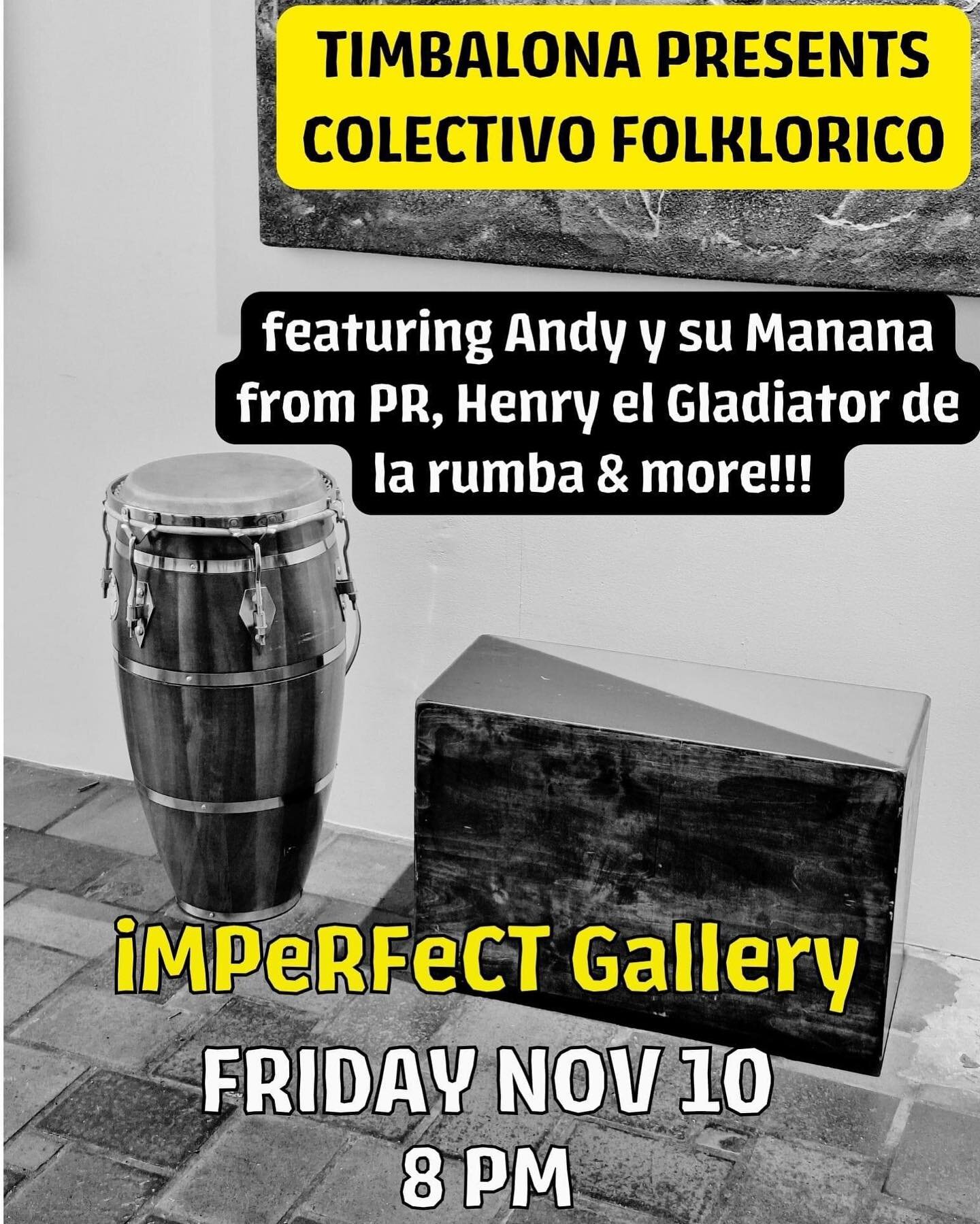 Familia! 
This coming Nov 10th, don't miss it! 
Featuring rumberos from PR, Cuba &amp; more!!!