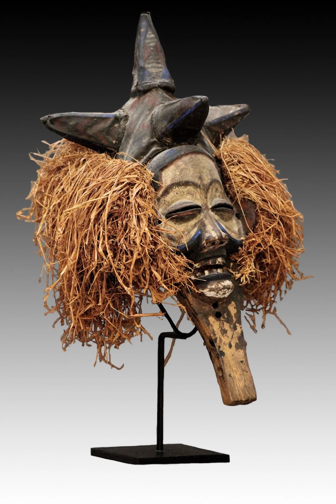Yaka mask, authentic African masks for sale.  www.gallerytribalart.com