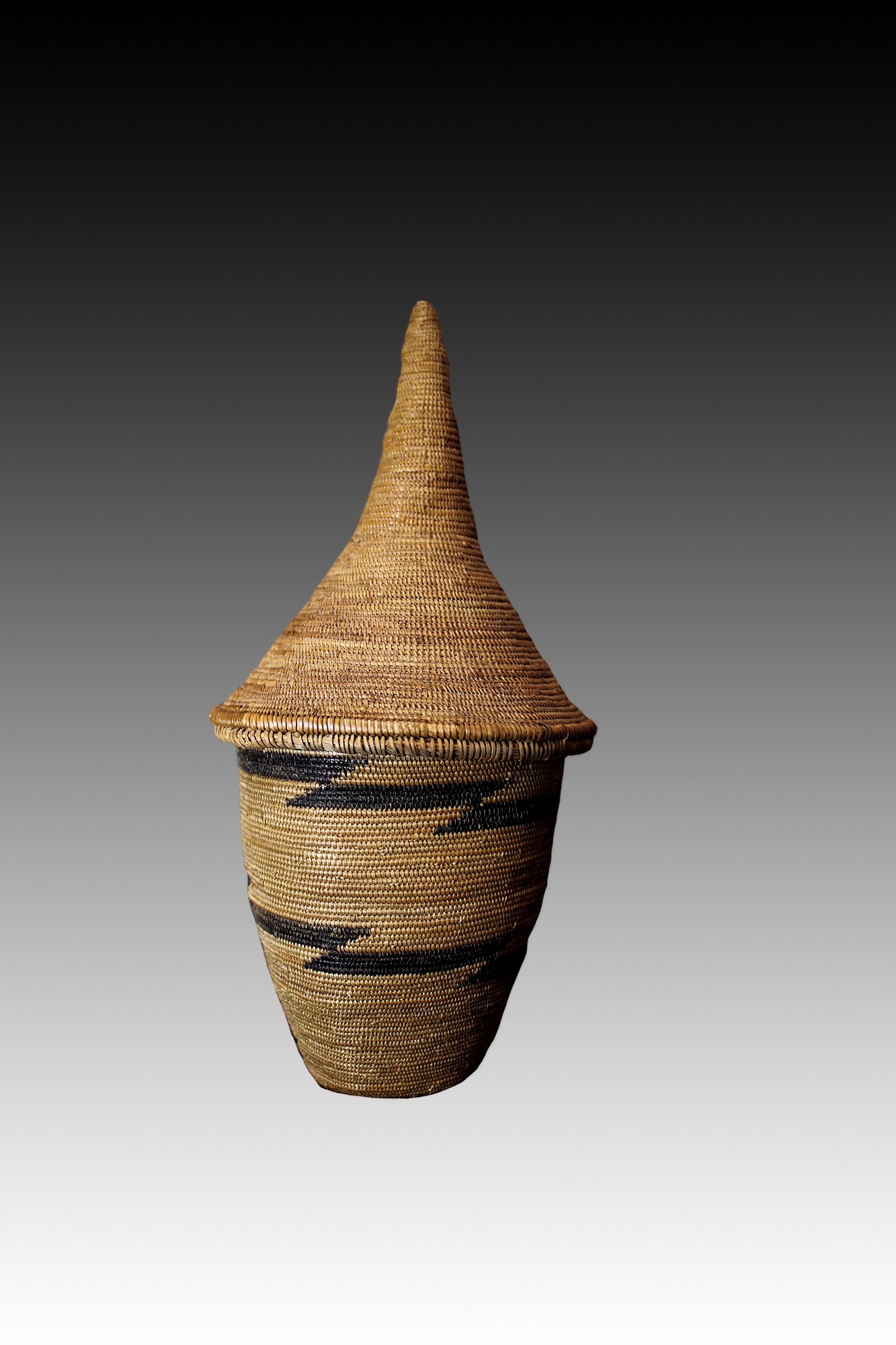 Tutsi basket, Rwanda tightly coiled