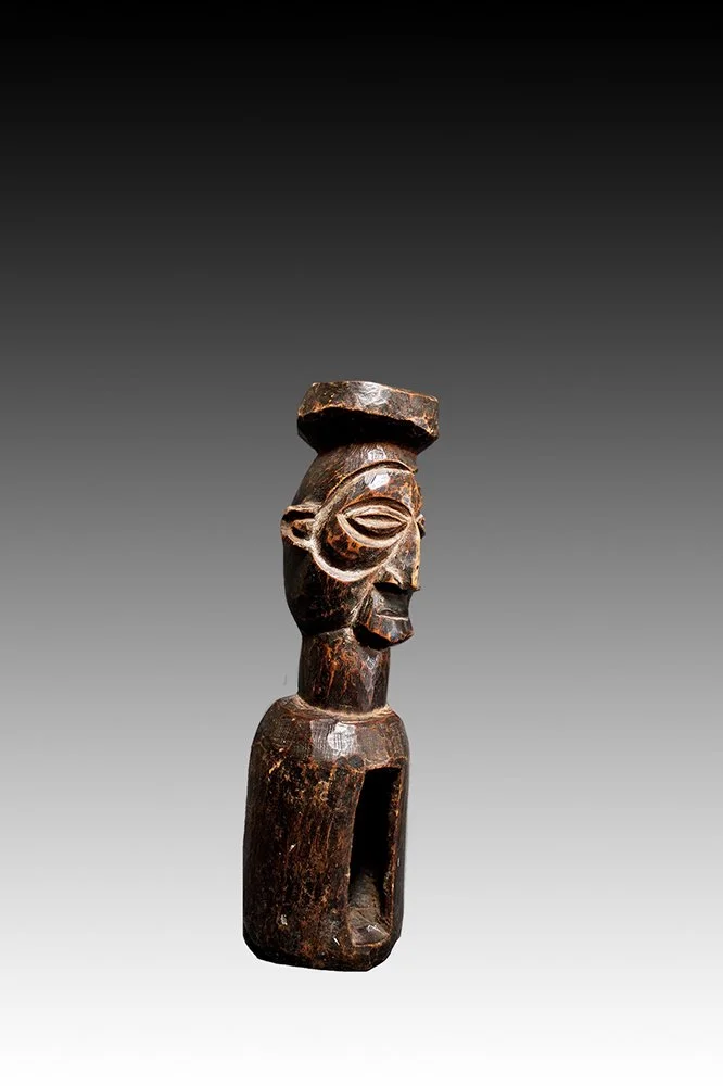 Yaka Slit Drum used by diviners.  www.gallerytribalart.com