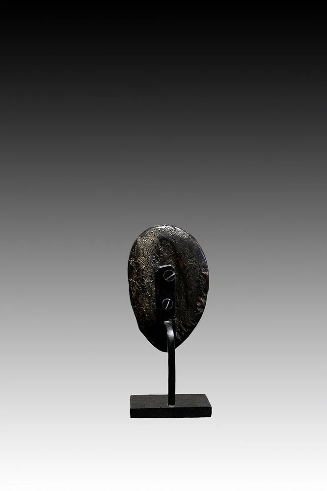 Dan miniature mask used for protection.  www.gallerytribalart.com