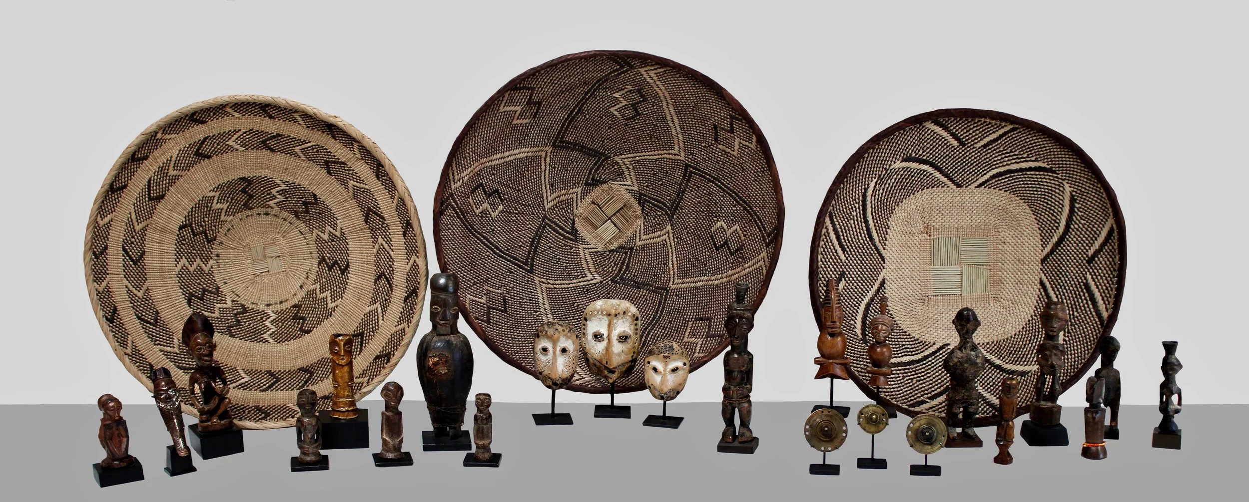 African miniature masks and figures