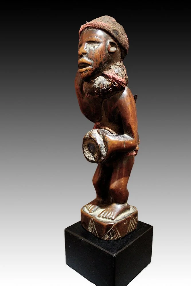 Kongo power figure used for divination.  www.gallerytribalart.com