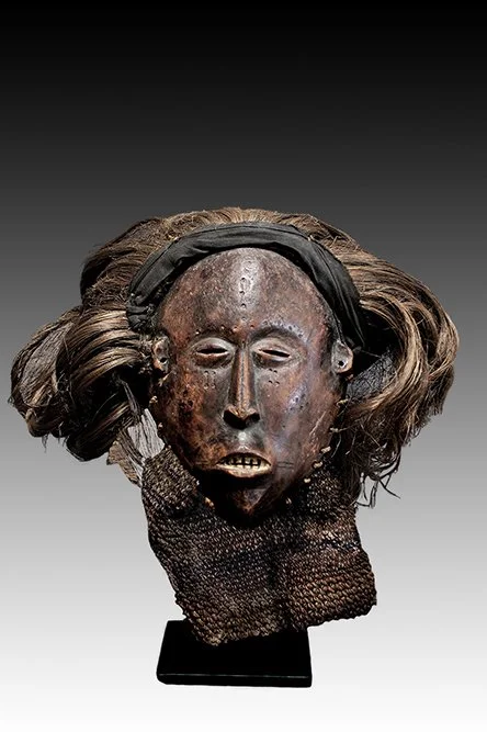 Lwena mask from Zambia or Angola.  www.gallerytribalart.com