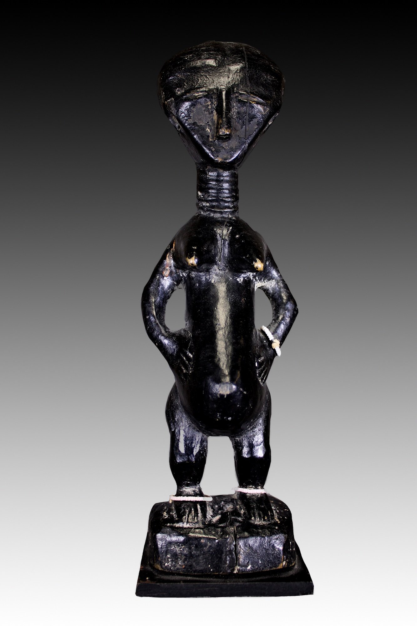Akan figure, Ghana, African tribal antiques for sale.  www.gallerytribalart.com